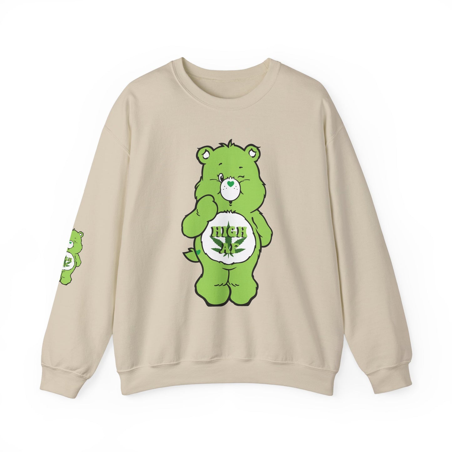 Care Bear High AF Unisex Heavy Blend™ Crewneck Sweatshirt - MKcreativeprints