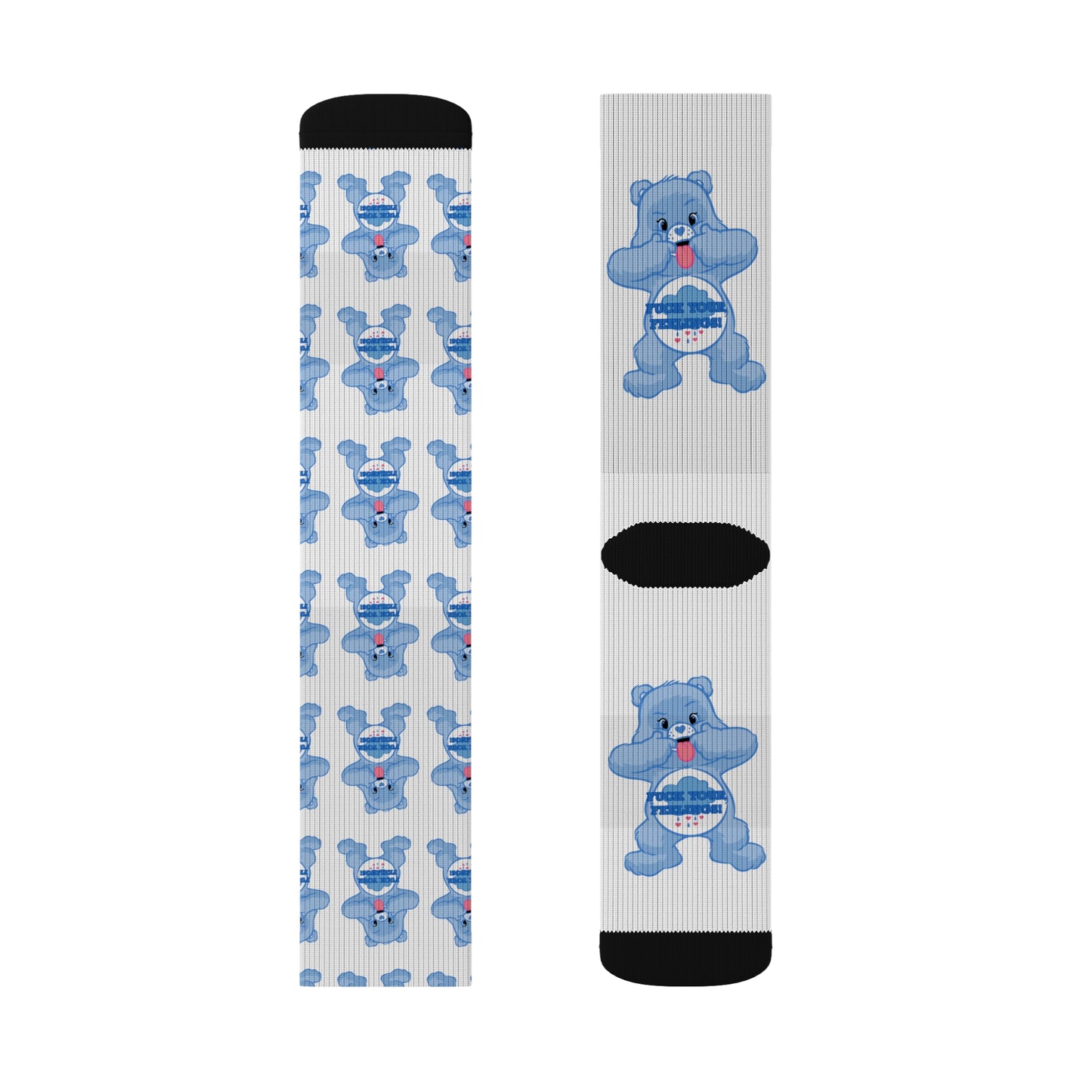 NO F@CKS to Give Sublimation Socks - MKcreativeprints
