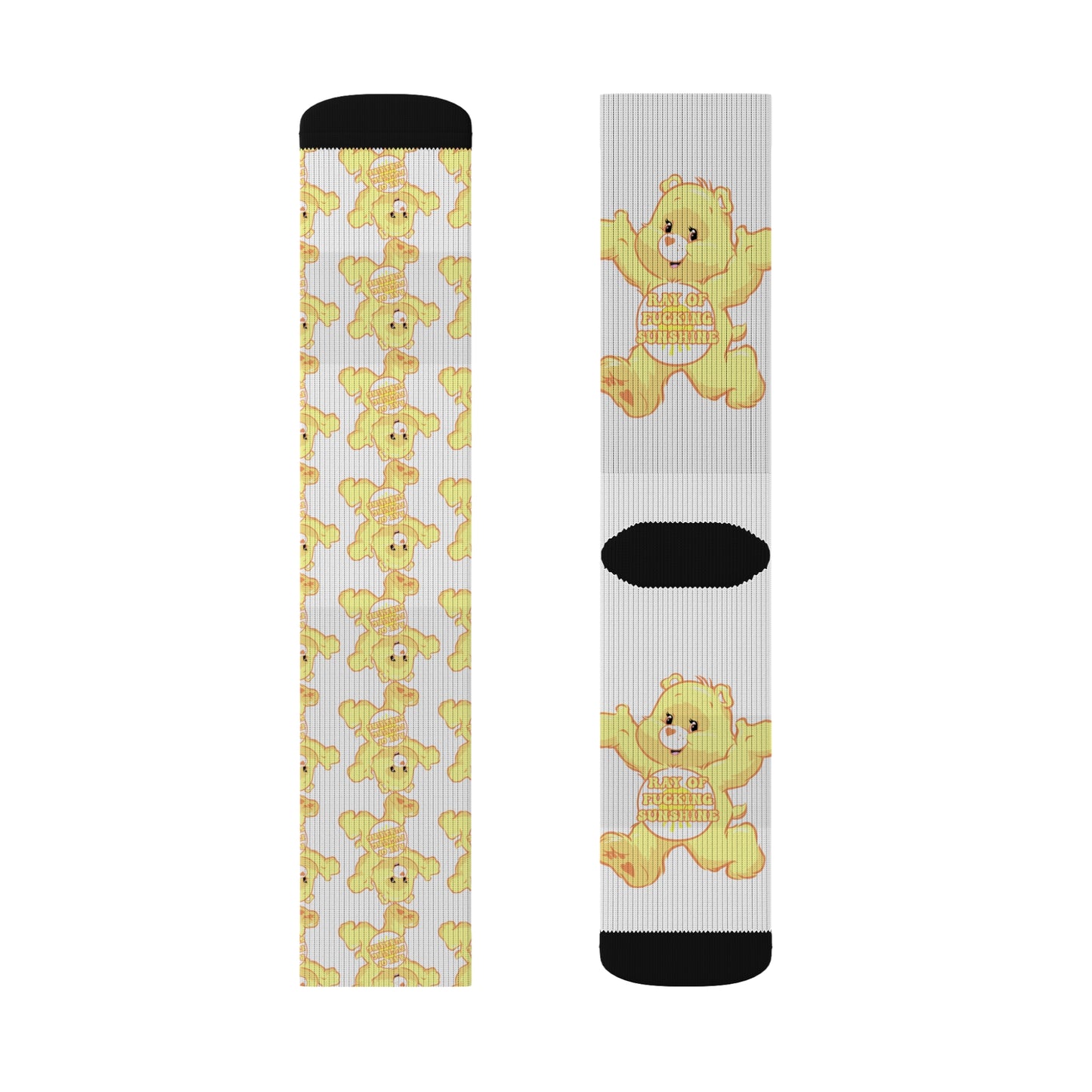Ray of F@cken Sunshine Sublimation Socks - MKcreativeprints