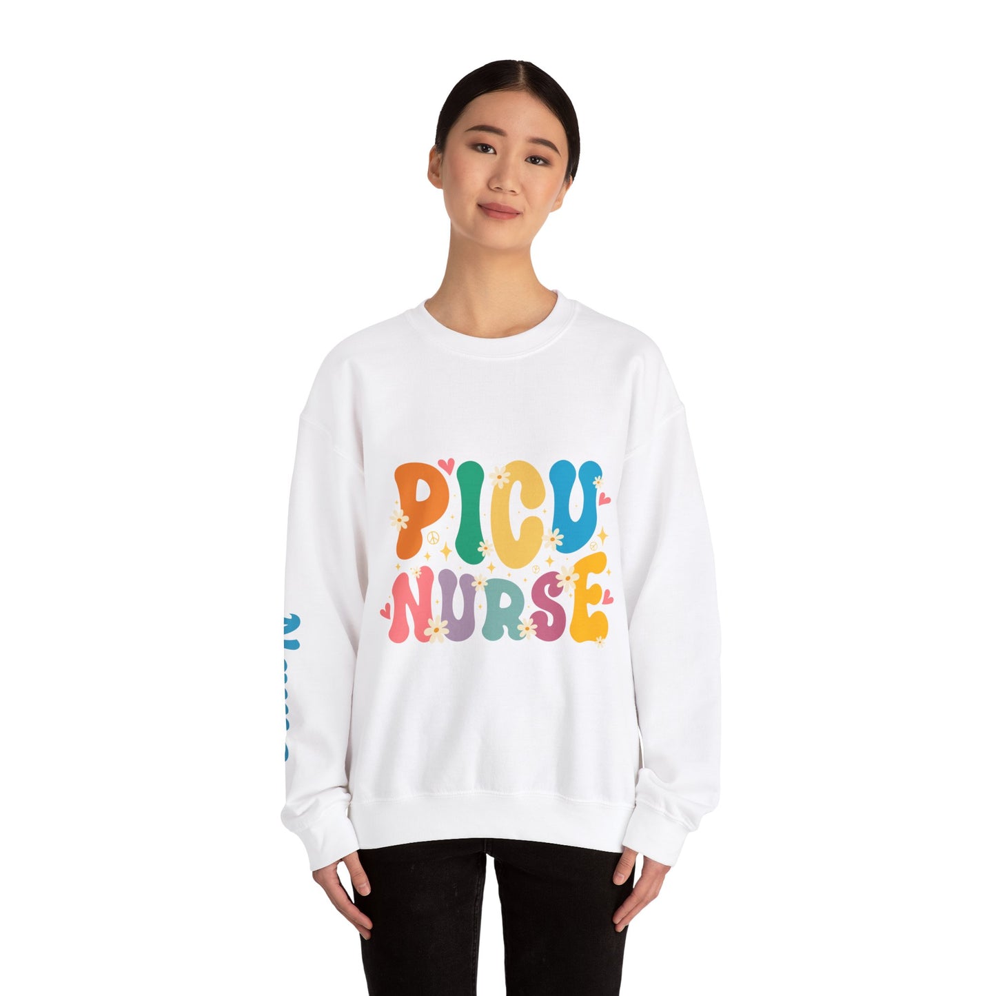 PICU Nurse Unisex Heavy Blend™ Crewneck Sweatshirt - MKcreativeprints