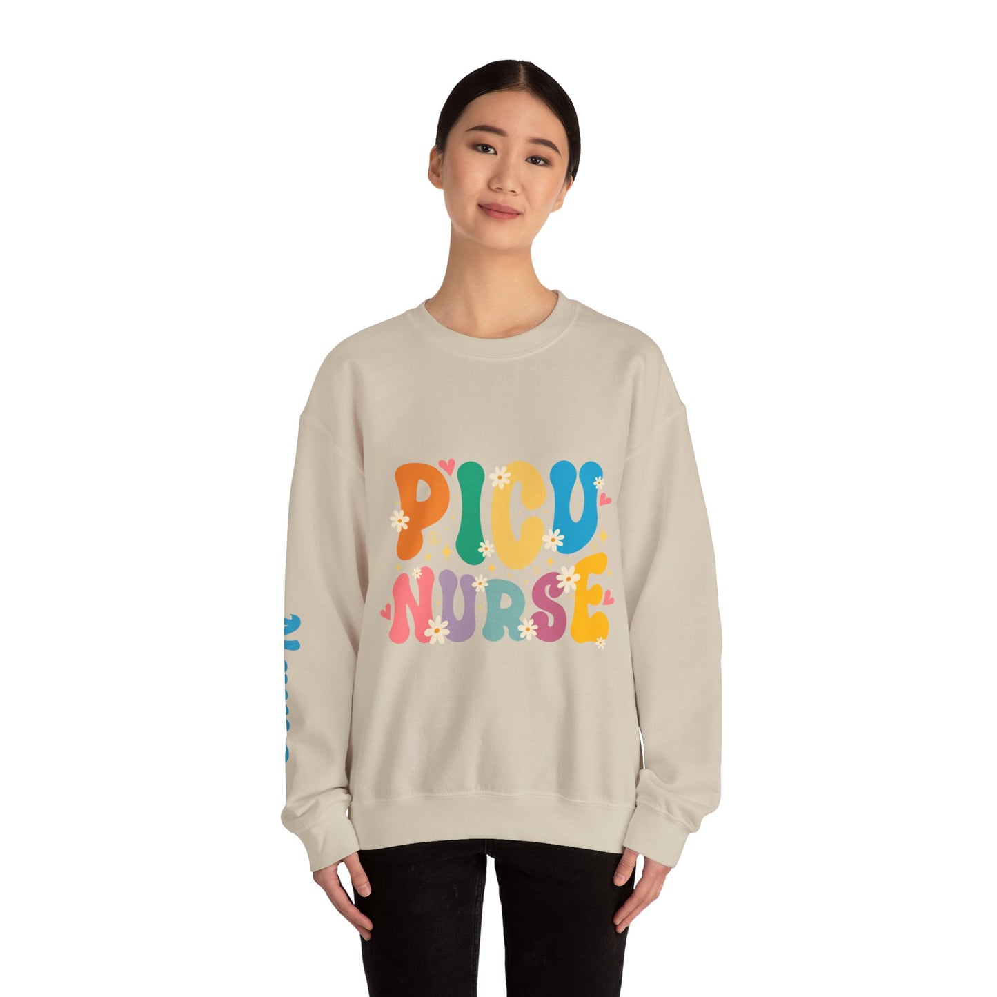 PICU Nurse Unisex Heavy Blend™ Crewneck Sweatshirt - MKcreativeprints