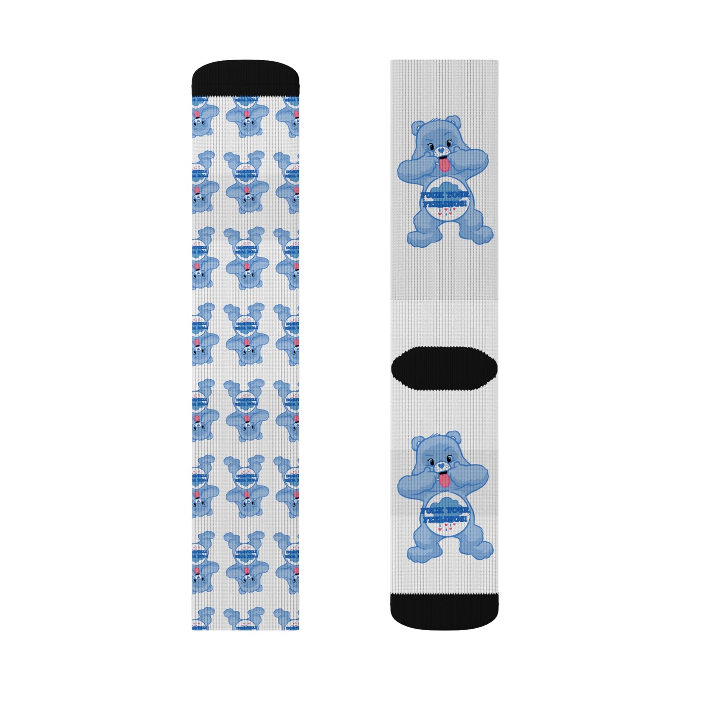 NO F@CKS to Give Sublimation Socks - MKcreativeprints