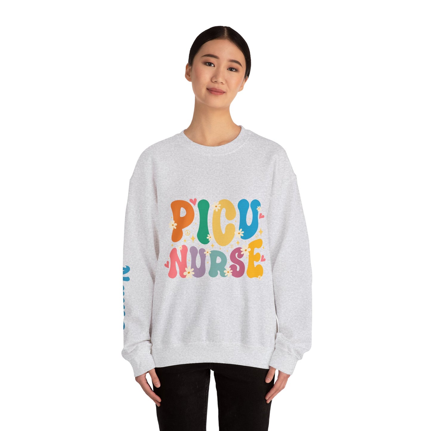 PICU Nurse Unisex Heavy Blend™ Crewneck Sweatshirt - MKcreativeprints