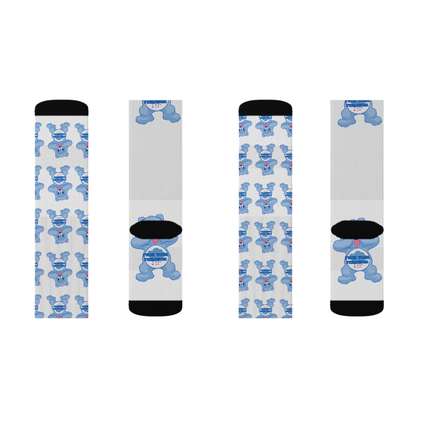 NO F@CKS to Give Sublimation Socks - MKcreativeprints