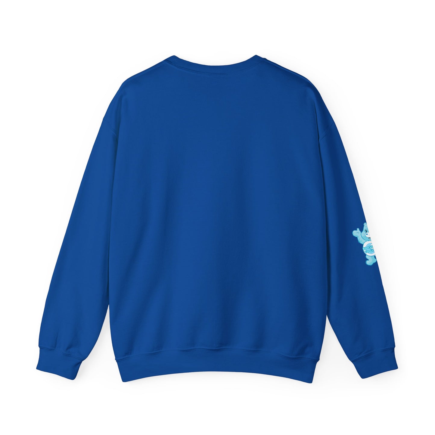 No Fucks to Give Swear Curse Care Bear Unisex Heavy Blend™ Crewneck Sweatshirt - MKcreativeprints