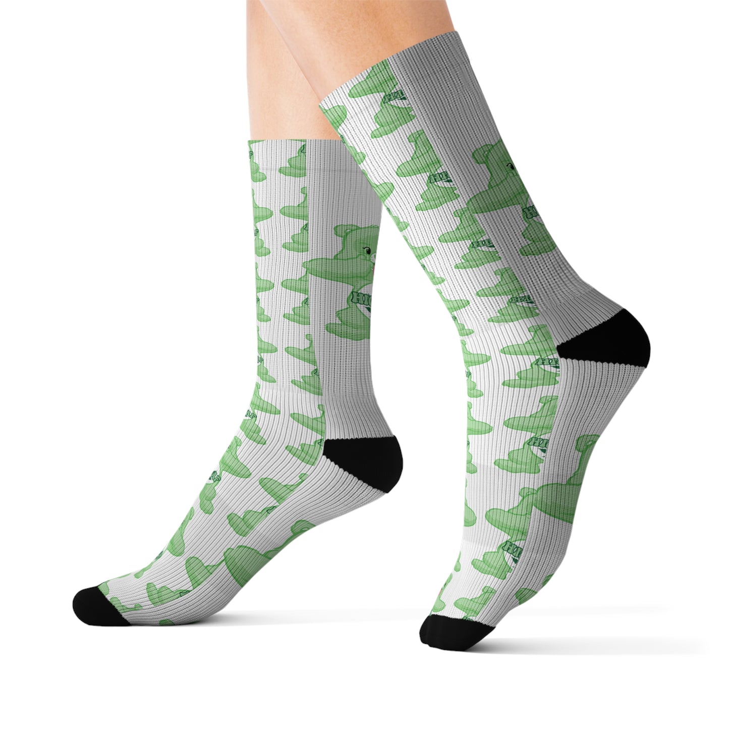 High AF Custom Bear Sublimation Socks - MKcreativeprints