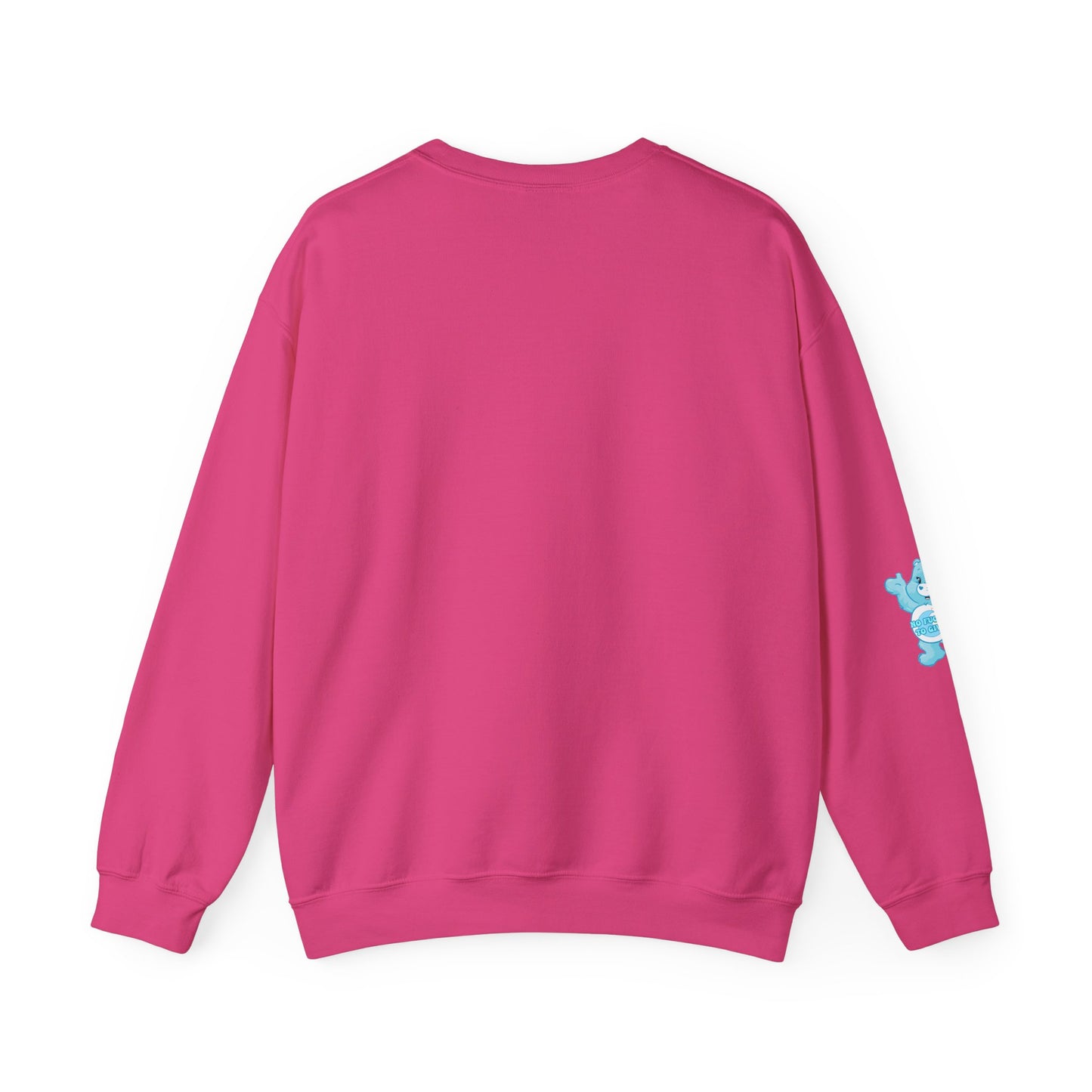No Fucks to Give Swear Curse Care Bear Unisex Heavy Blend™ Crewneck Sweatshirt - MKcreativeprints