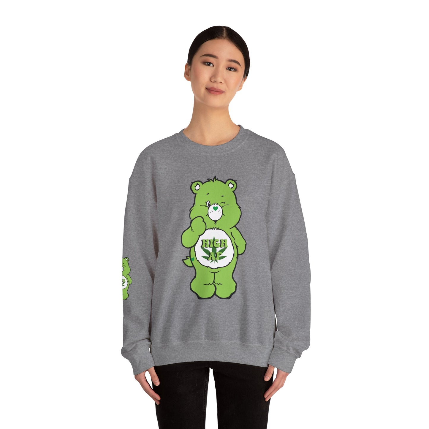 Care Bear High AF Unisex Heavy Blend™ Crewneck Sweatshirt - MKcreativeprints