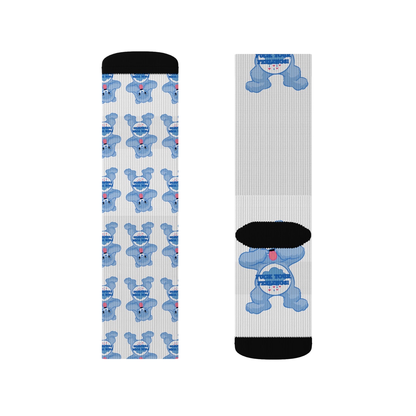 NO F@CKS to Give Sublimation Socks - MKcreativeprints