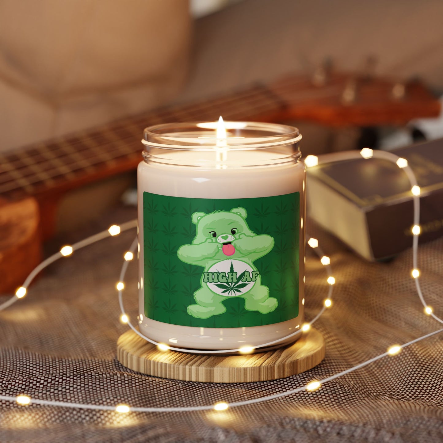High AF Custom Bear Scented Soy Candle, 9oz - MKcreativeprints