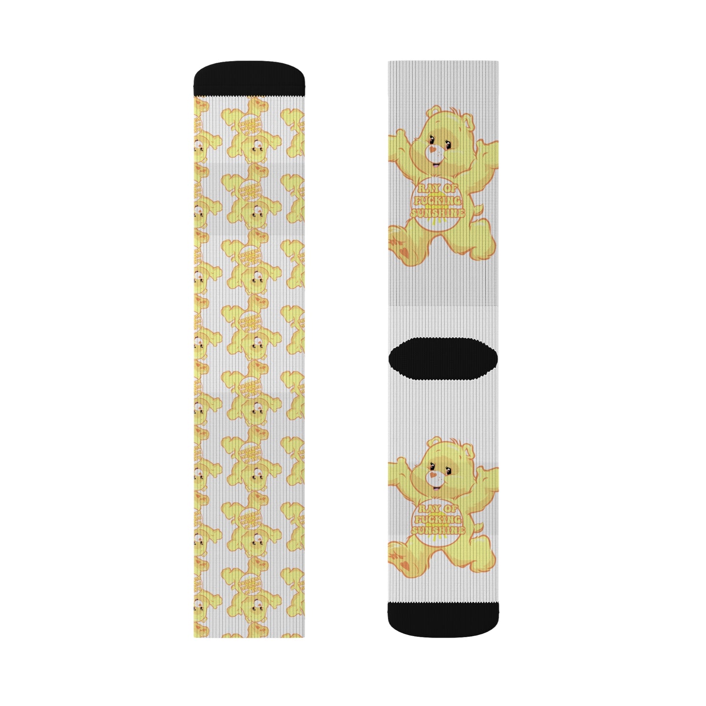Ray of F@cken Sunshine Sublimation Socks - MKcreativeprints