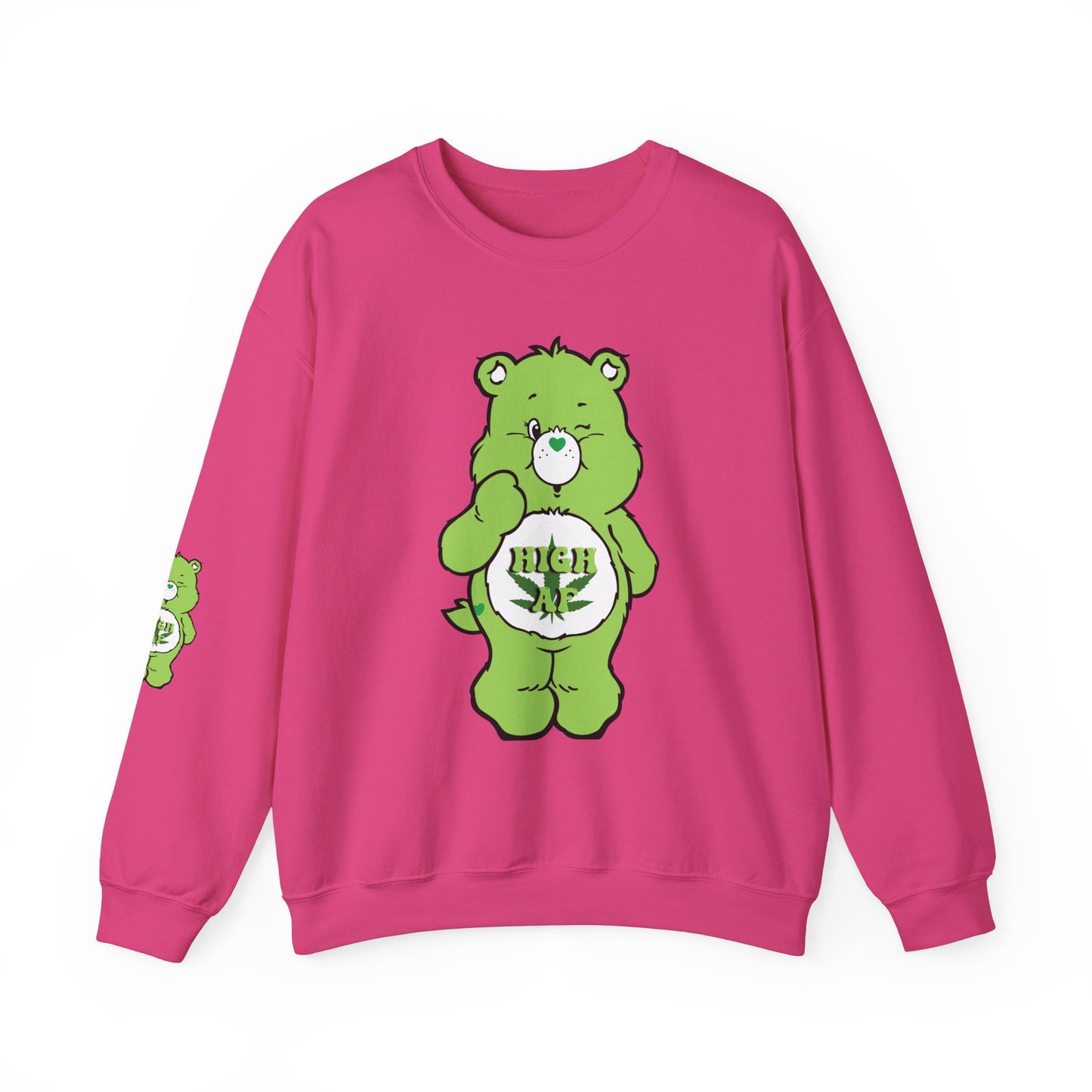 Care Bear High AF Unisex Heavy Blend™ Crewneck Sweatshirt - MKcreativeprints