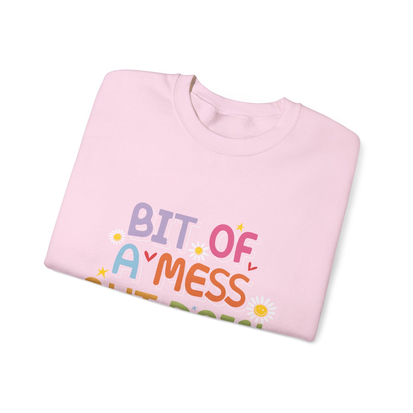 Bit of a Mess but doing my best Unisex Heavy Blend™ Crewneck Sweatshirt - MKcreativeprints