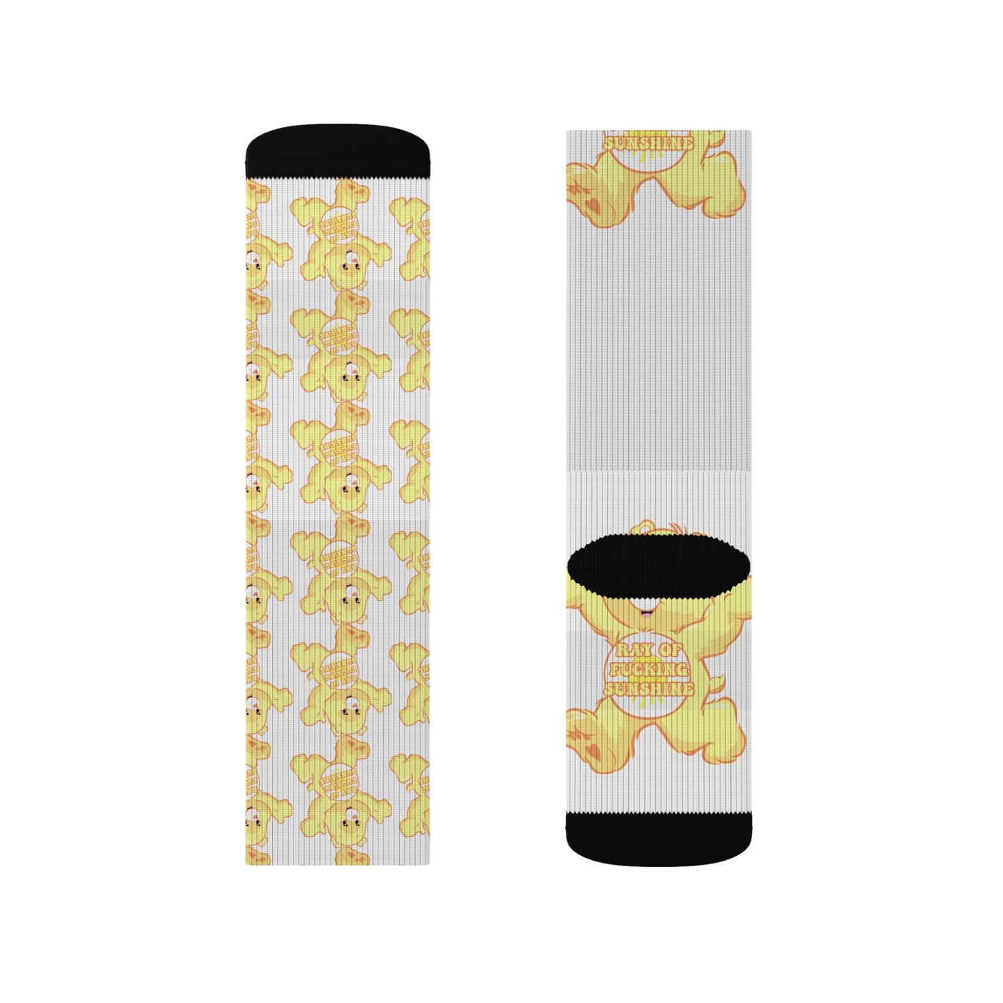 Ray of F@cken Sunshine Sublimation Socks - MKcreativeprints