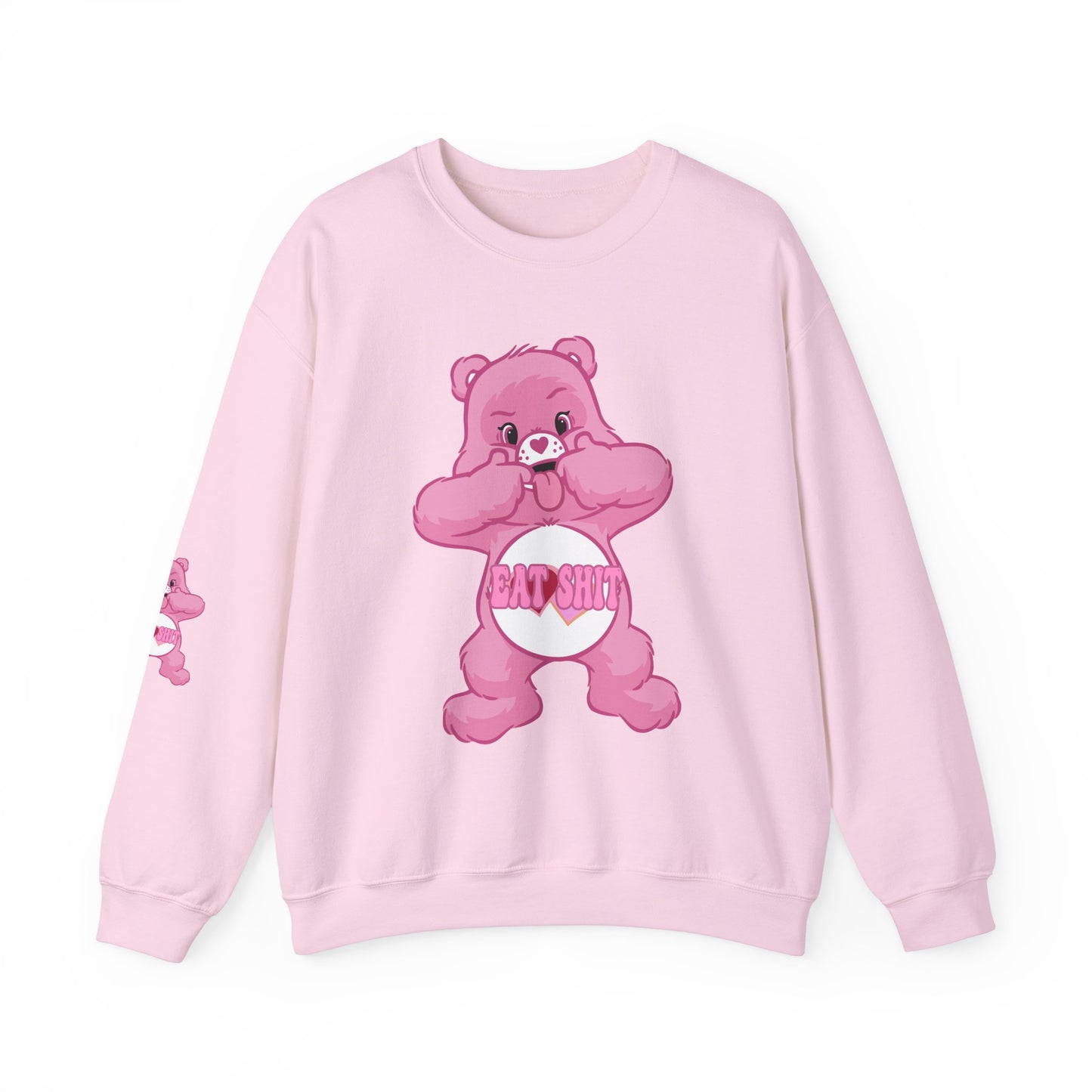 Eat Shit Curse Care Bear Unisex Heavy Blend™ Crewneck Sweatshirt - MKcreativeprints