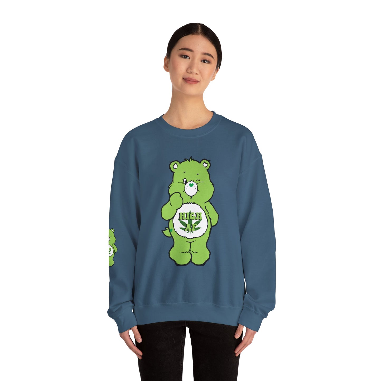 Care Bear High AF Unisex Heavy Blend™ Crewneck Sweatshirt - MKcreativeprints