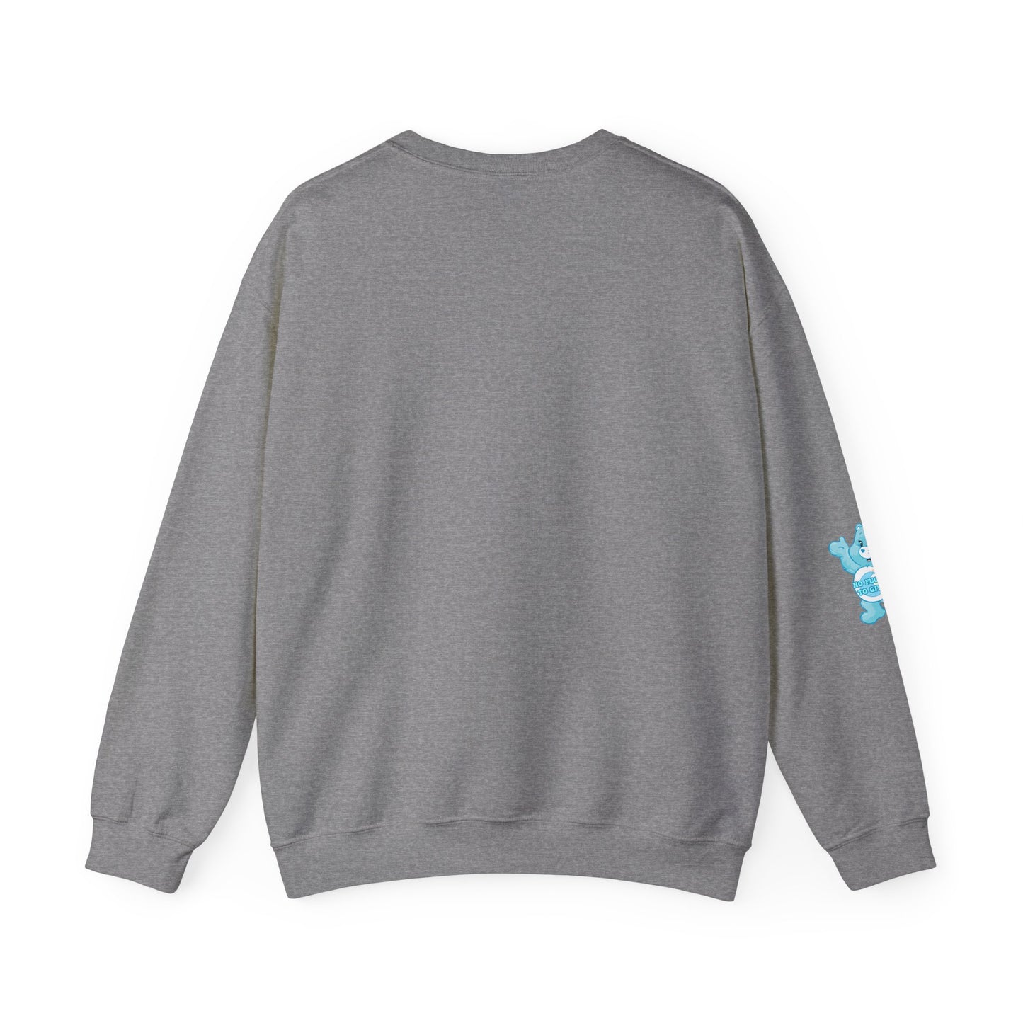 No Fucks to Give Swear Curse Care Bear Unisex Heavy Blend™ Crewneck Sweatshirt - MKcreativeprints