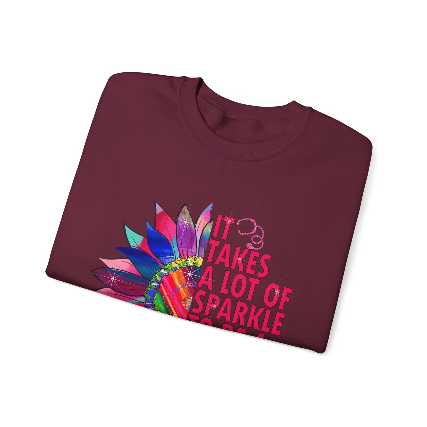 Personalized Sparkle Pediatric Nurse Sweatshirt with Custom Name - MKcreativeprints