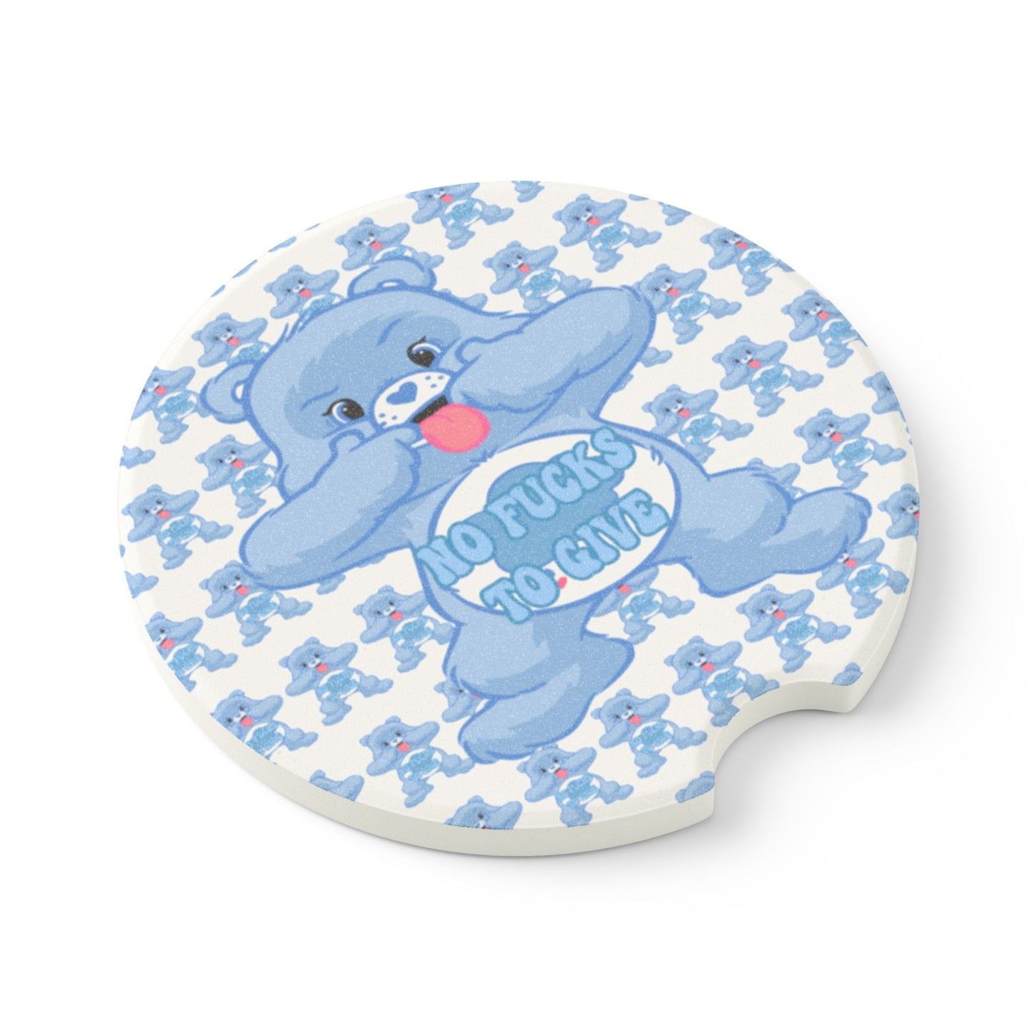 NO F@CKS to Give Soapstone Car Coaster - MKcreativeprints
