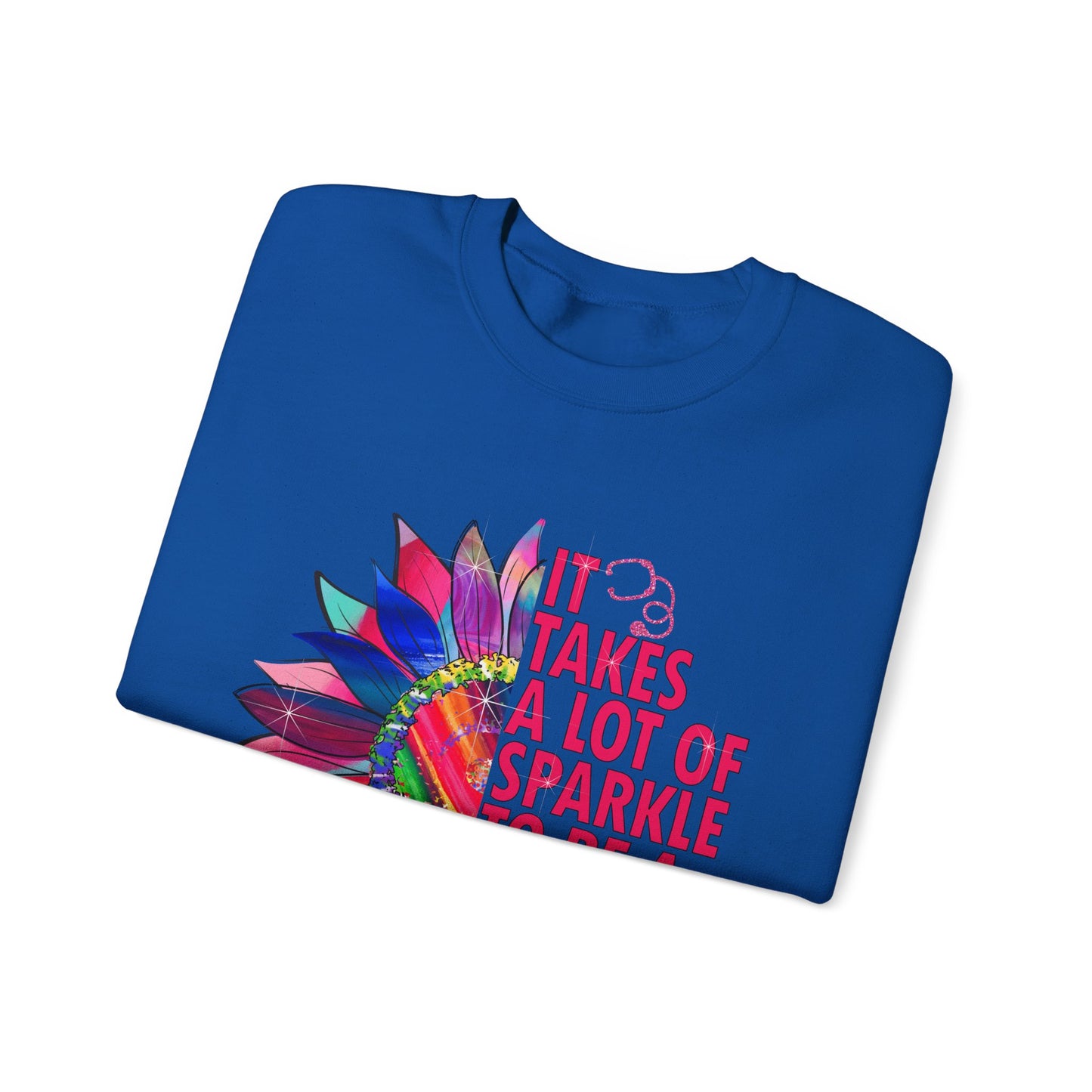Personalized Sparkle Pediatric Nurse Sweatshirt with Custom Name - MKcreativeprints