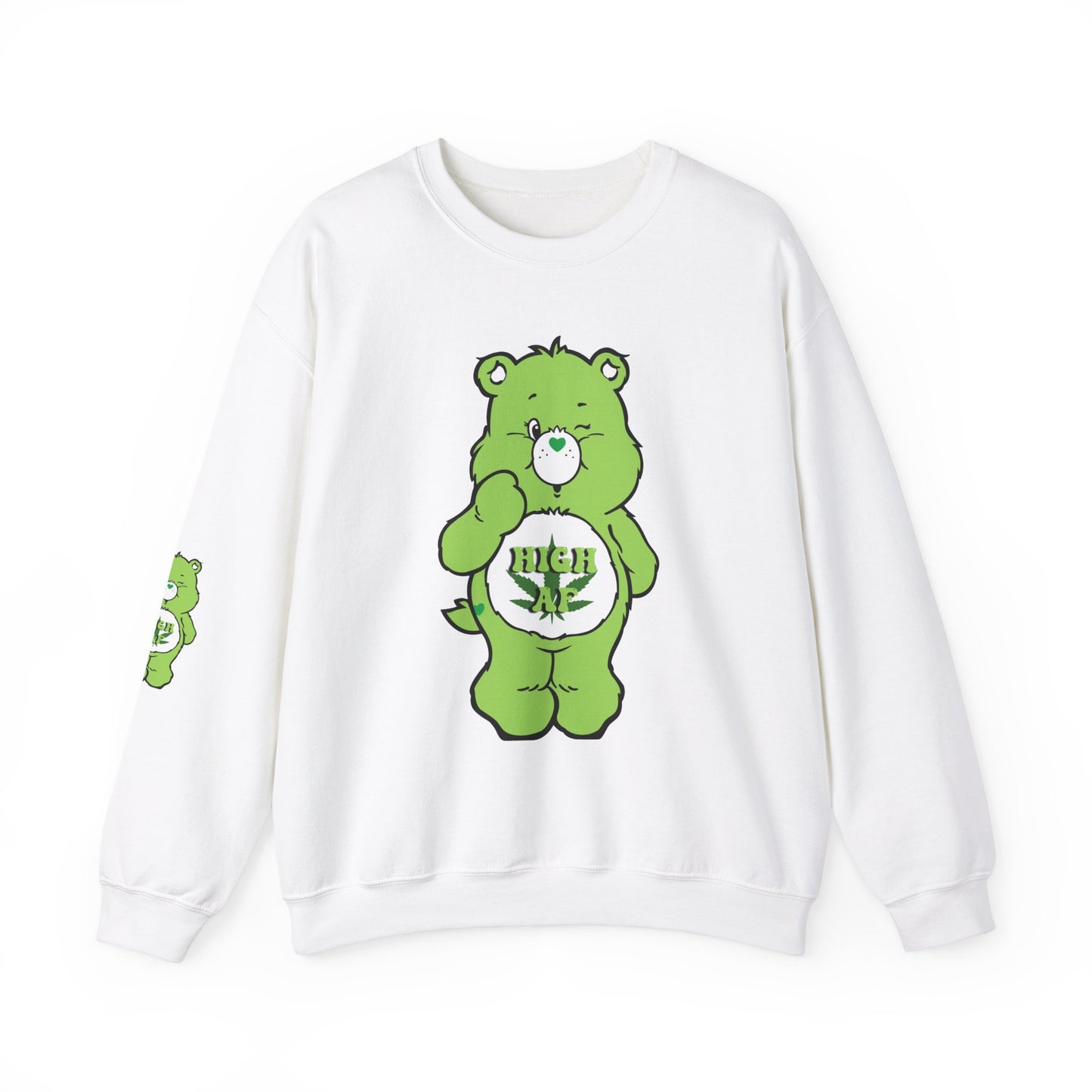 Care Bear High AF Unisex Heavy Blend™ Crewneck Sweatshirt - MKcreativeprints