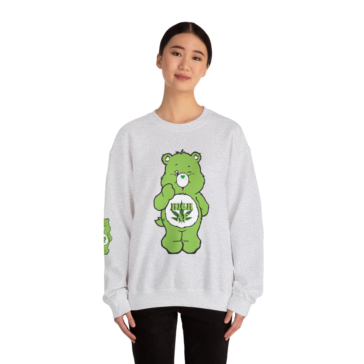 Care Bear High AF Unisex Heavy Blend™ Crewneck Sweatshirt - MKcreativeprints