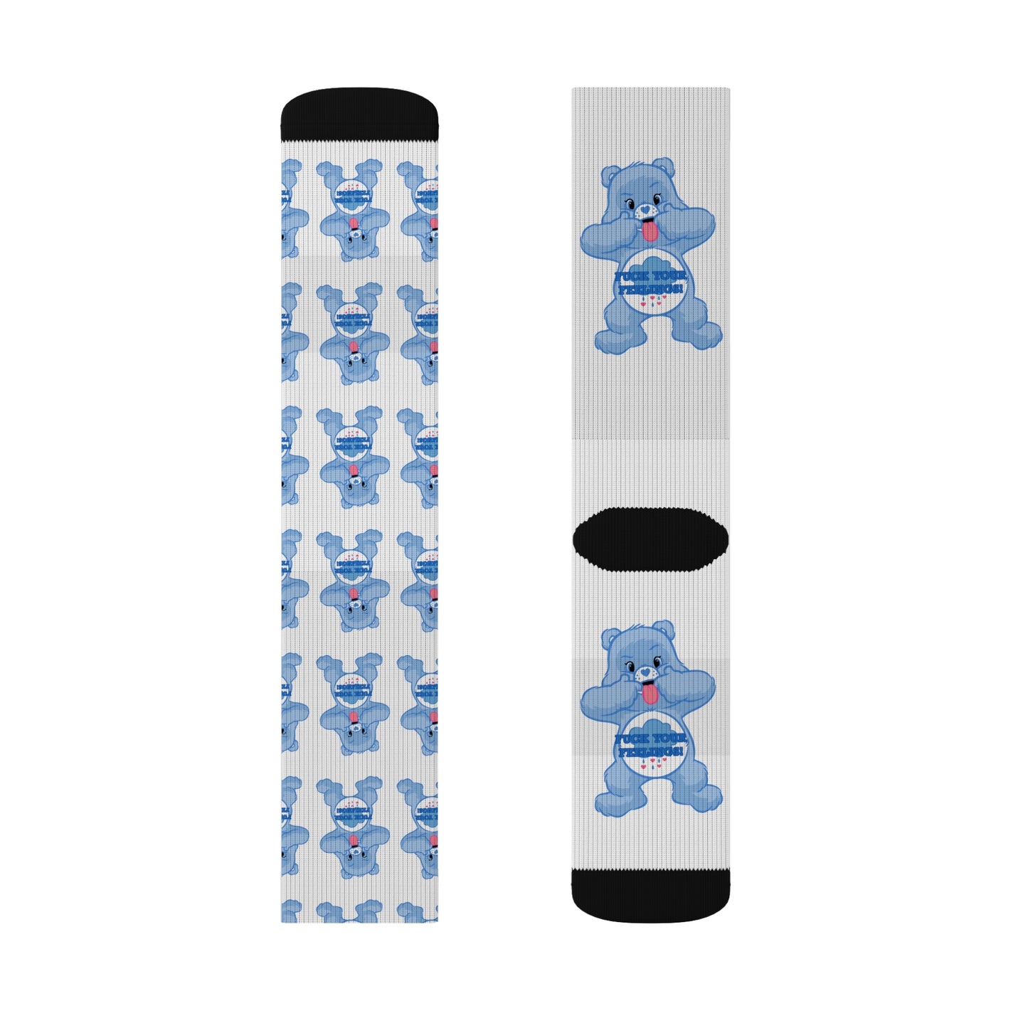 NO F@CKS to Give Sublimation Socks - MKcreativeprints
