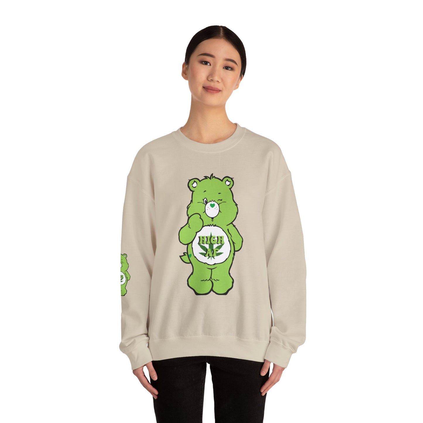 Care Bear High AF Unisex Heavy Blend™ Crewneck Sweatshirt - MKcreativeprints