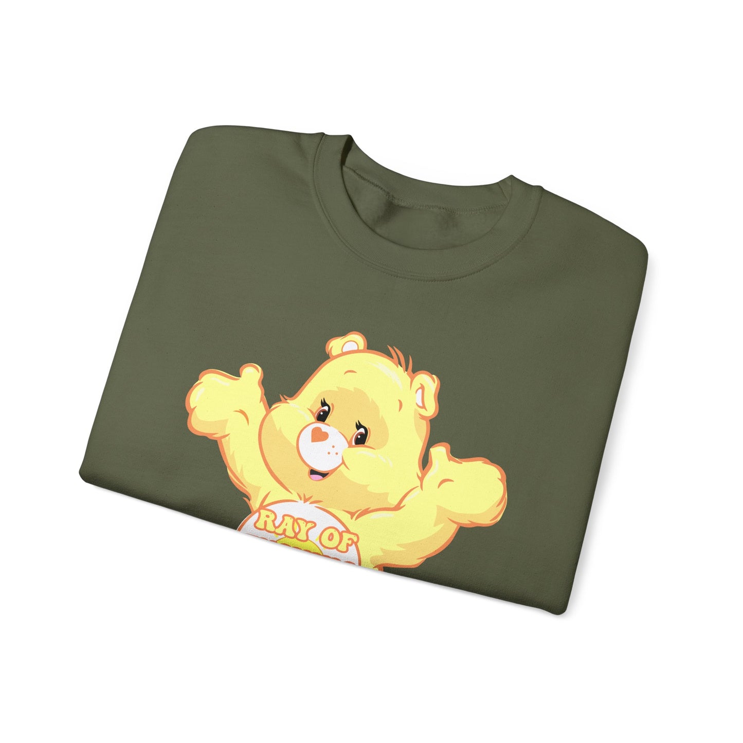 Ray of Fucking Sunshine Curse Swear Care Bear Unisex Heavy Blend™ Crewneck Sweatshirt - MKcreativeprints