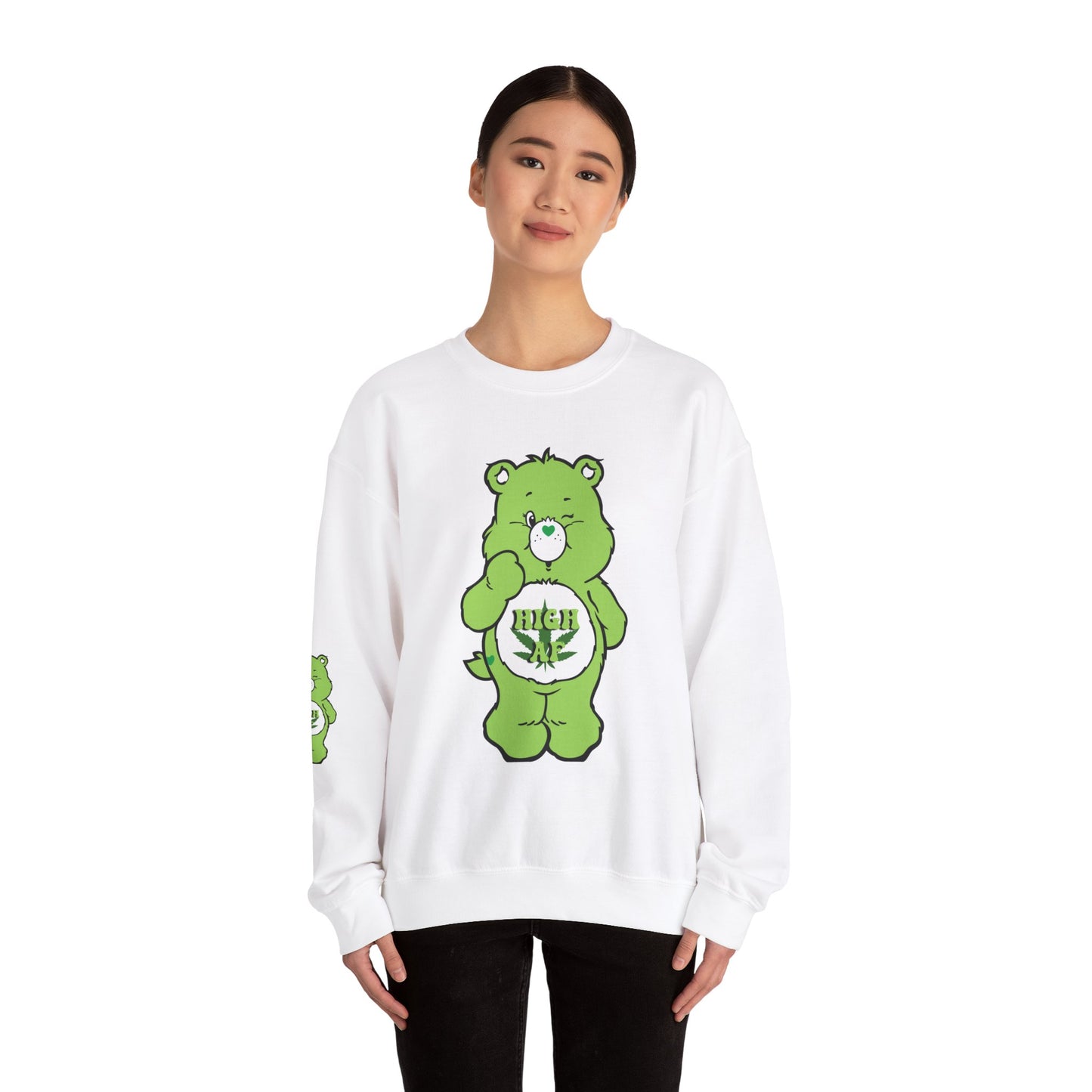 Care Bear High AF Unisex Heavy Blend™ Crewneck Sweatshirt - MKcreativeprints