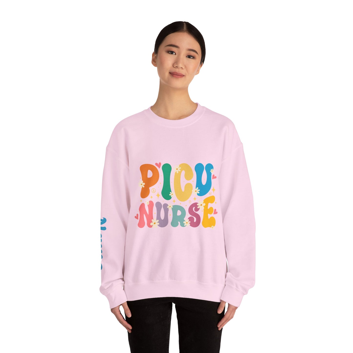 PICU Nurse Unisex Heavy Blend™ Crewneck Sweatshirt - MKcreativeprints
