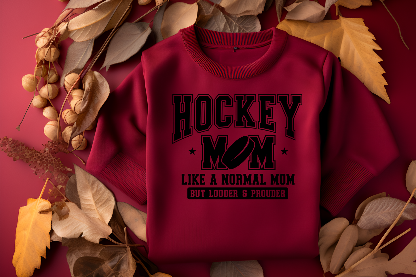 Hockey Mom Loud & Proud Crewneck - MKcreativeprints