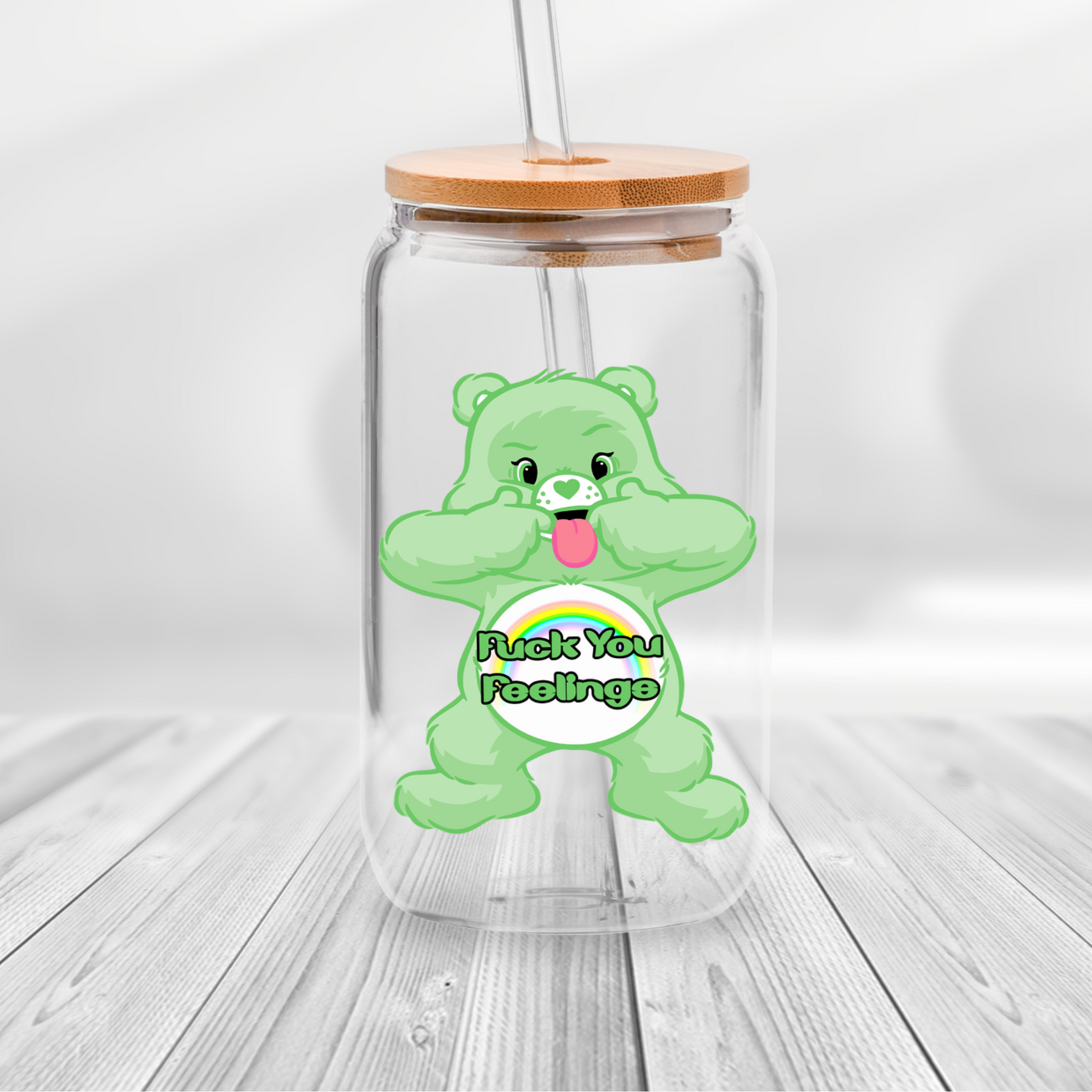 Custom 20oz & 40oz Tumbler, Curse Care Bear Tumbler - MKcreativeprints