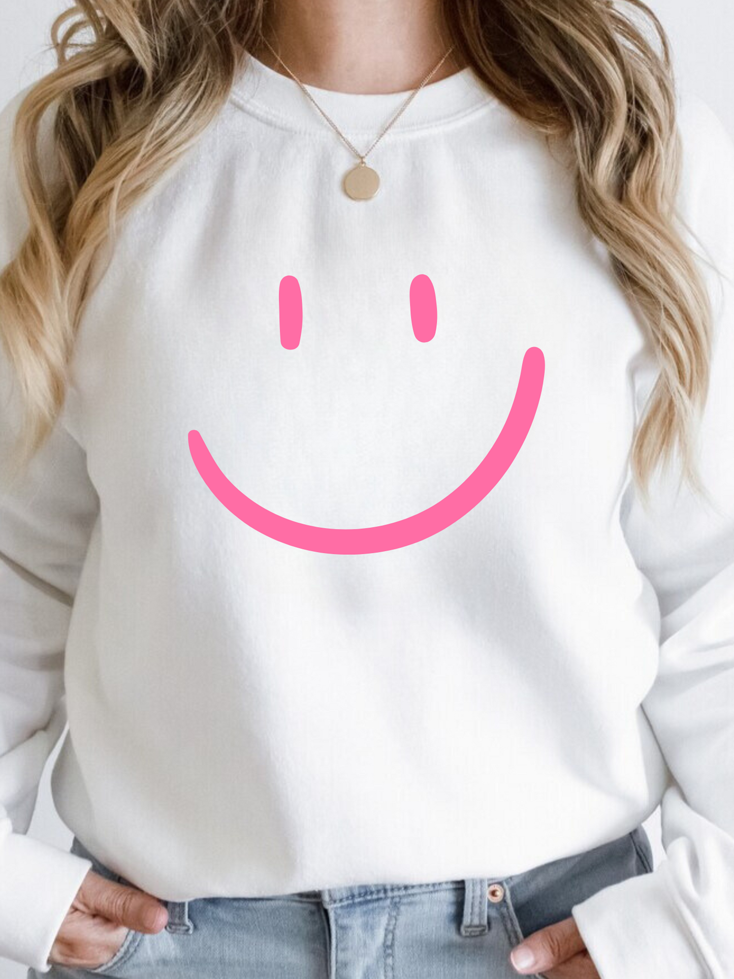 Retro Smiley Sweatshirt | Smile Face Crewneck - MKcreativeprints