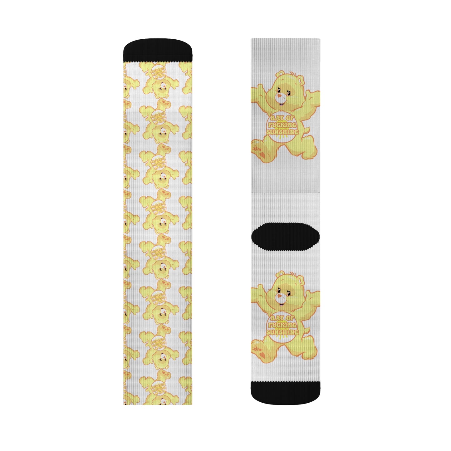 Ray of F@cken Sunshine Sublimation Socks - MKcreativeprints