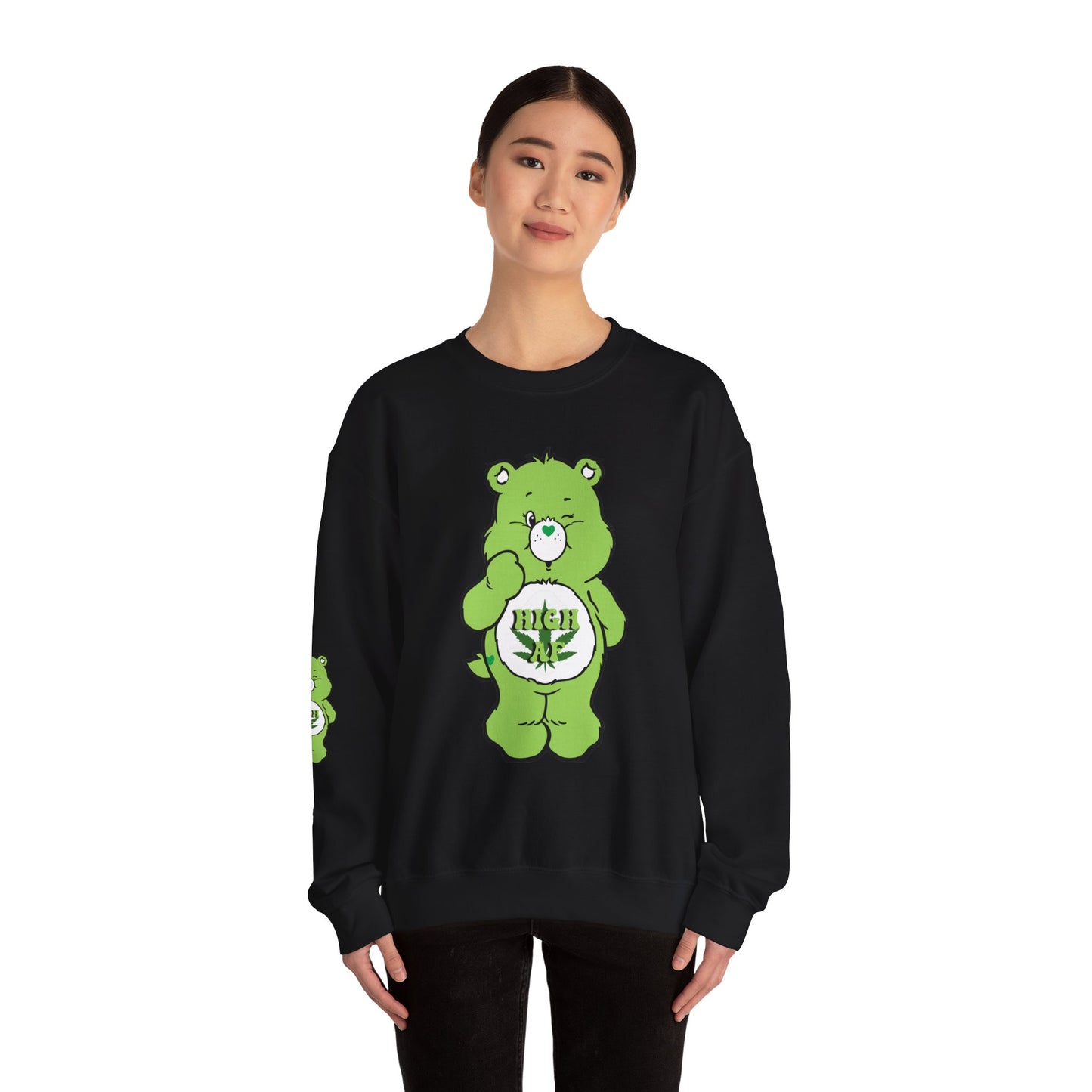 Care Bear High AF Unisex Heavy Blend™ Crewneck Sweatshirt - MKcreativeprints