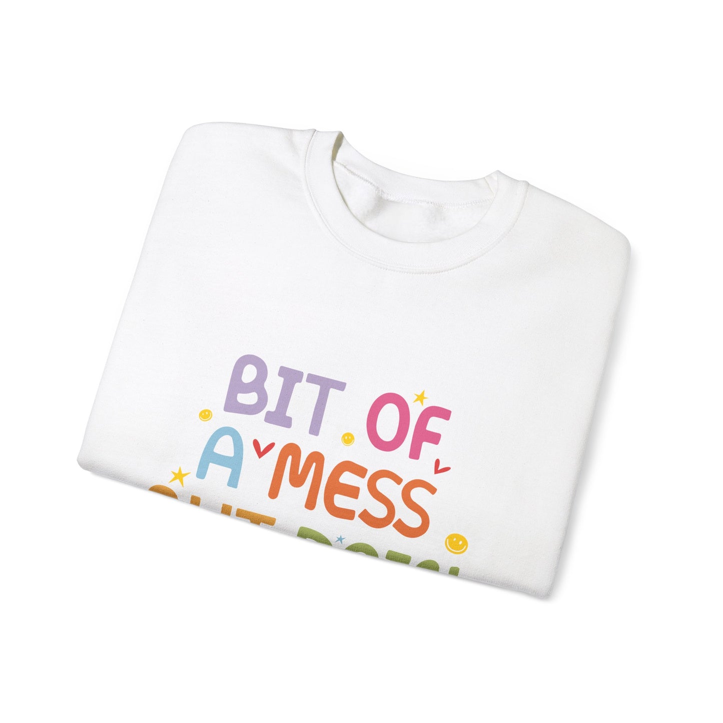 Bit of a Mess but doing my best Unisex Heavy Blend™ Crewneck Sweatshirt - MKcreativeprints