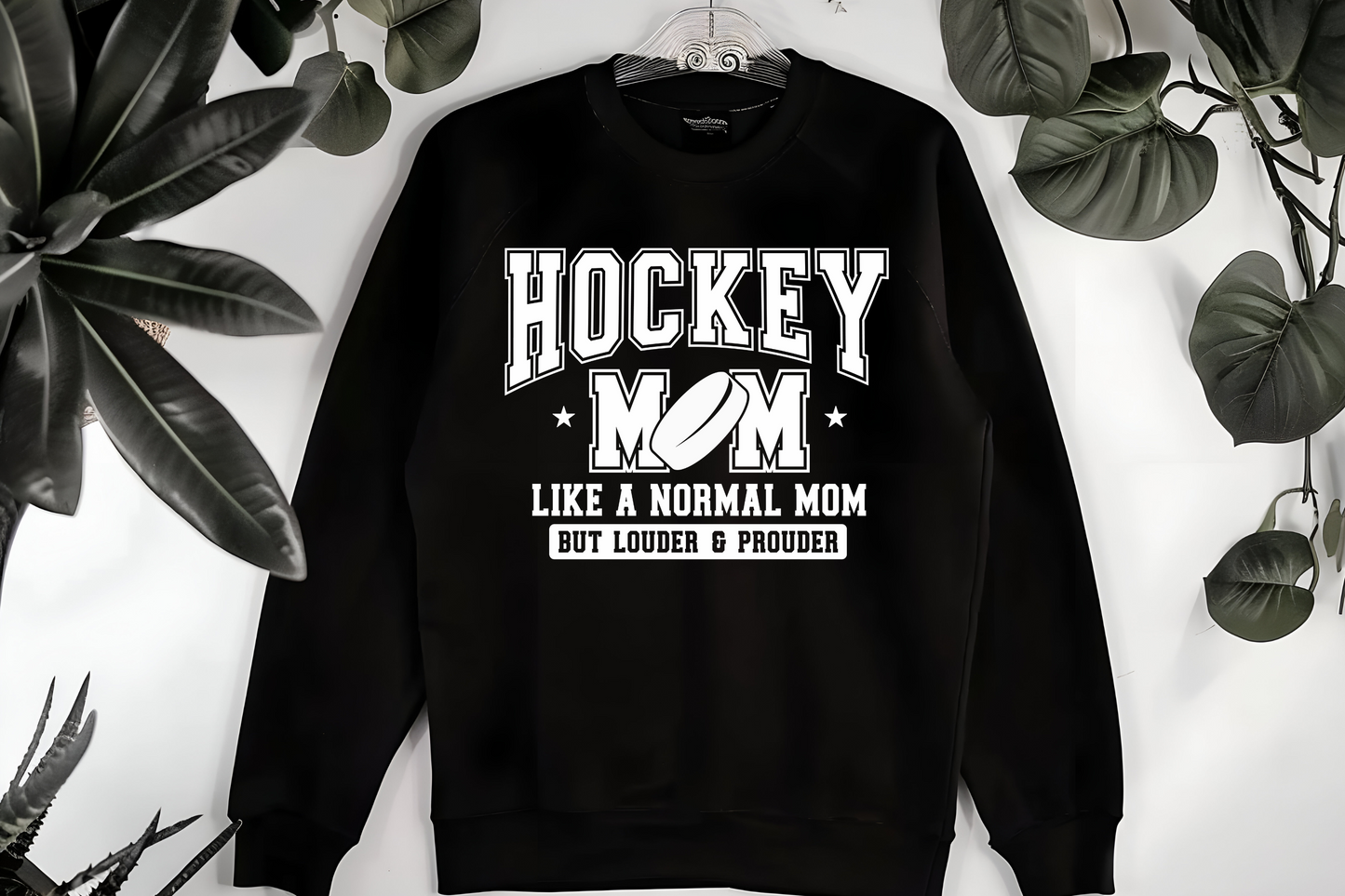 Hockey Mom Loud & Proud Crewneck - MKcreativeprints