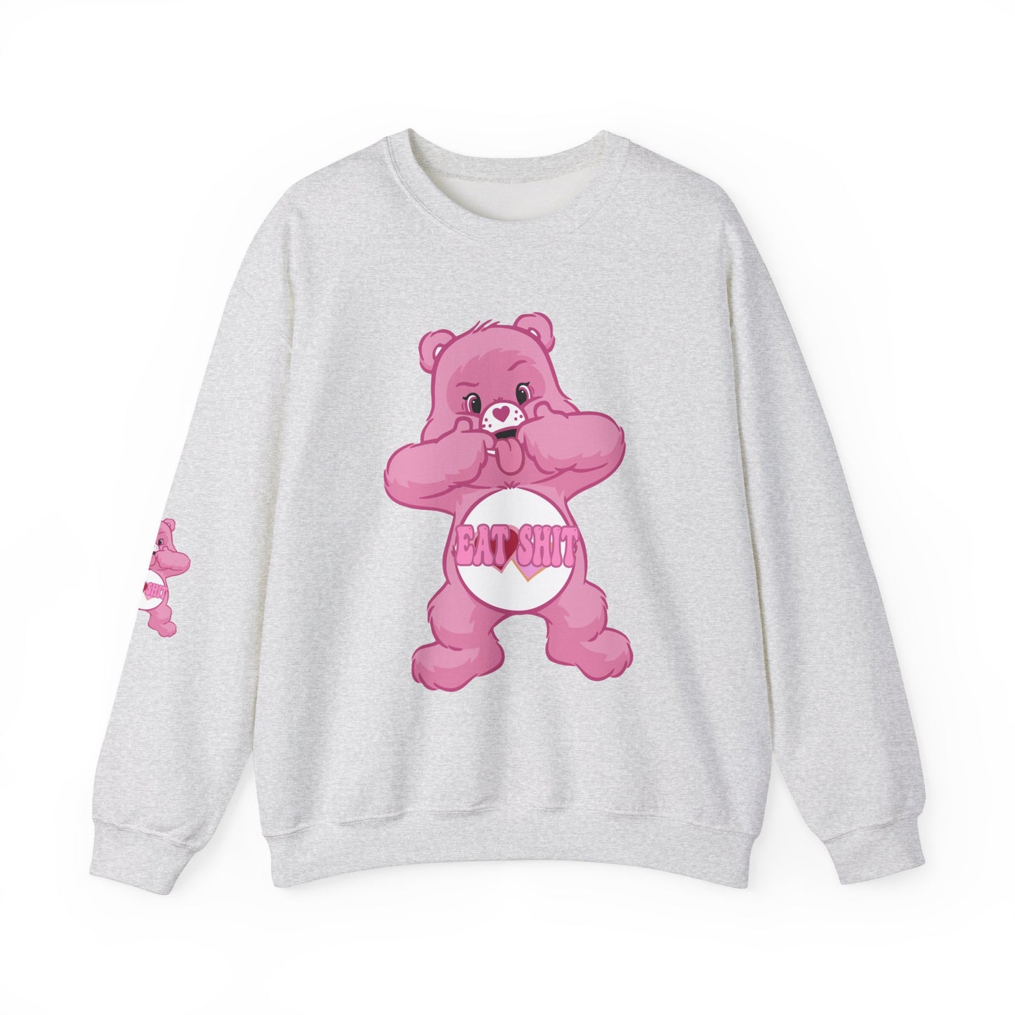 Eat Shit Curse Care Bear Unisex Heavy Blend™ Crewneck Sweatshirt - MKcreativeprints