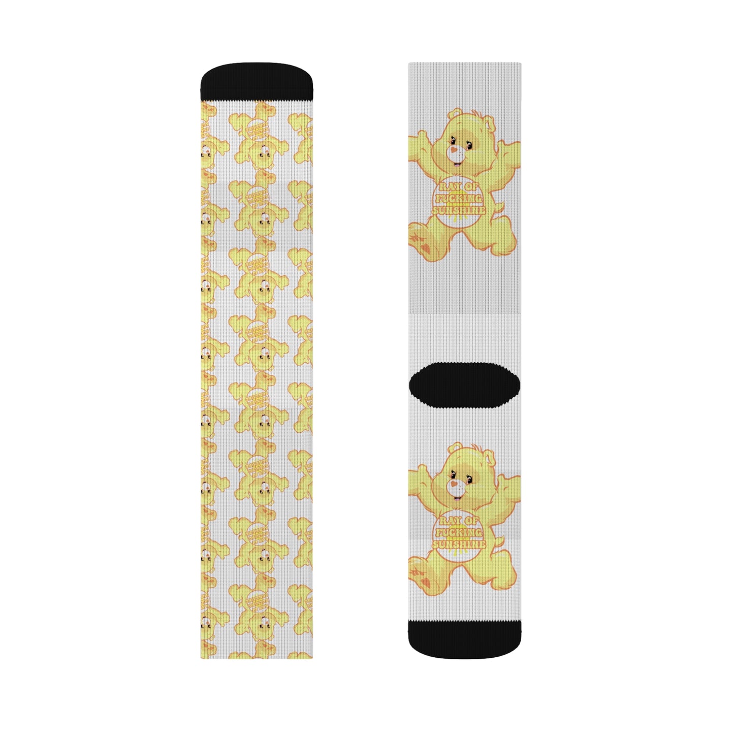 Ray of F@cken Sunshine Sublimation Socks - MKcreativeprints