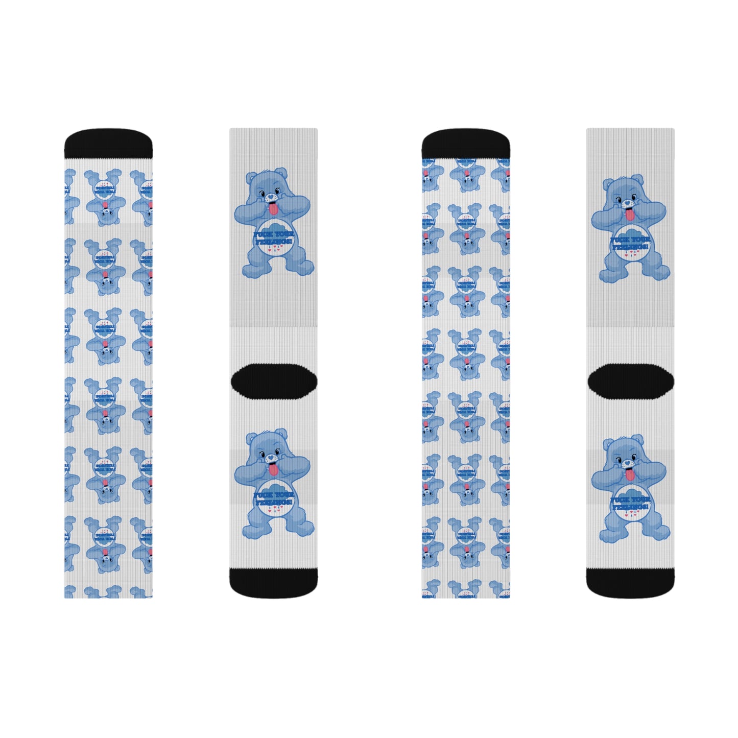 NO F@CKS to Give Sublimation Socks - MKcreativeprints