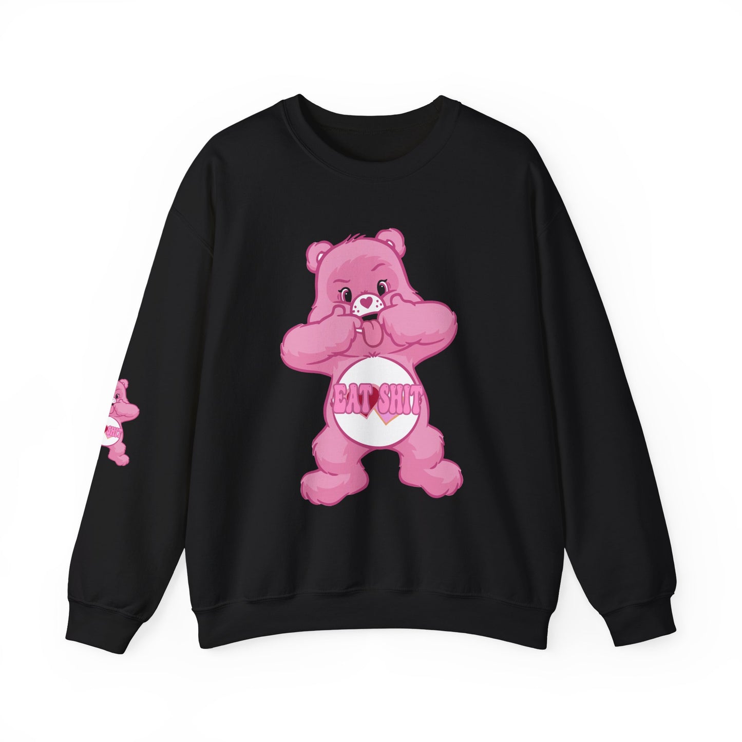 Eat Shit Curse Care Bear Unisex Heavy Blend™ Crewneck Sweatshirt - MKcreativeprints