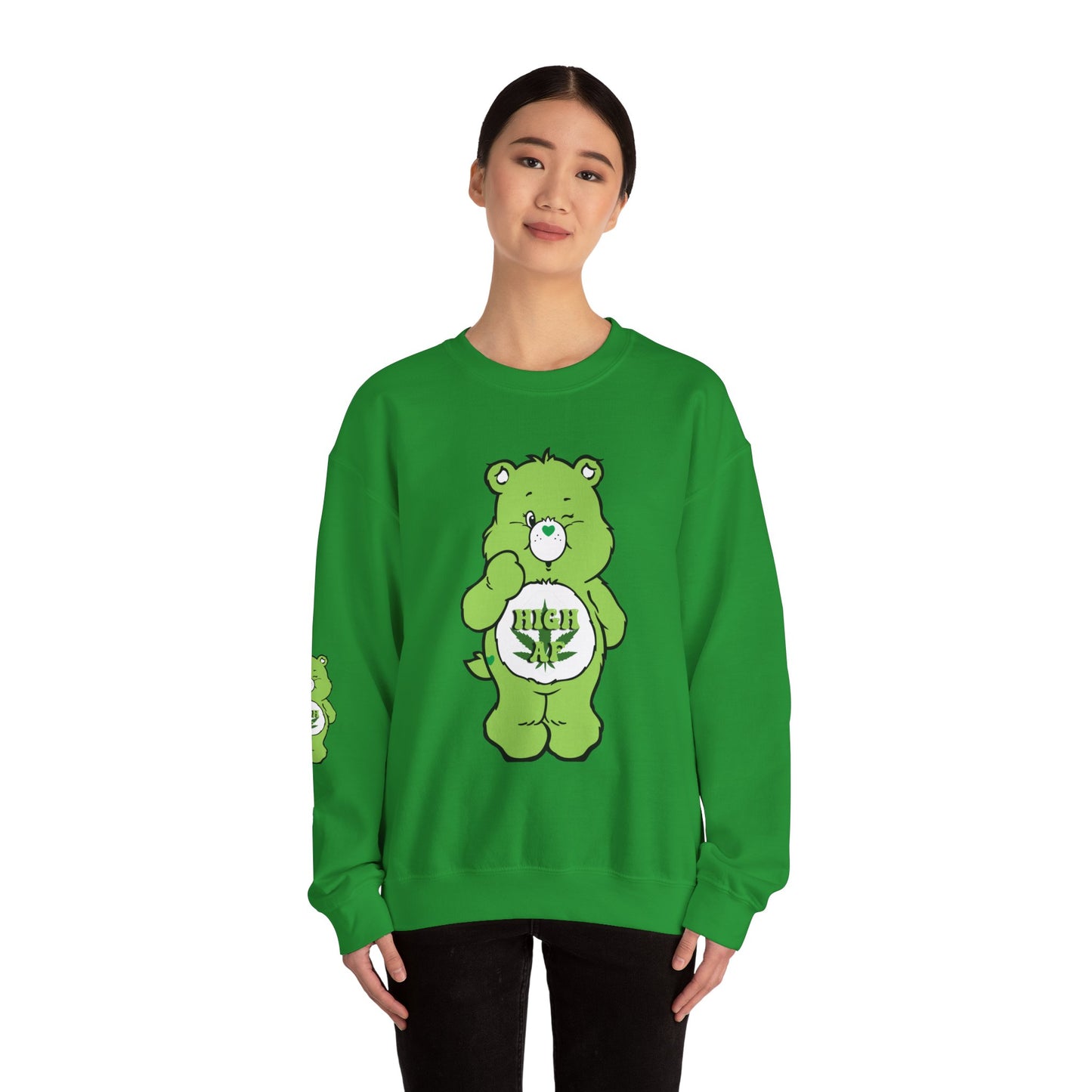 Care Bear High AF Unisex Heavy Blend™ Crewneck Sweatshirt - MKcreativeprints