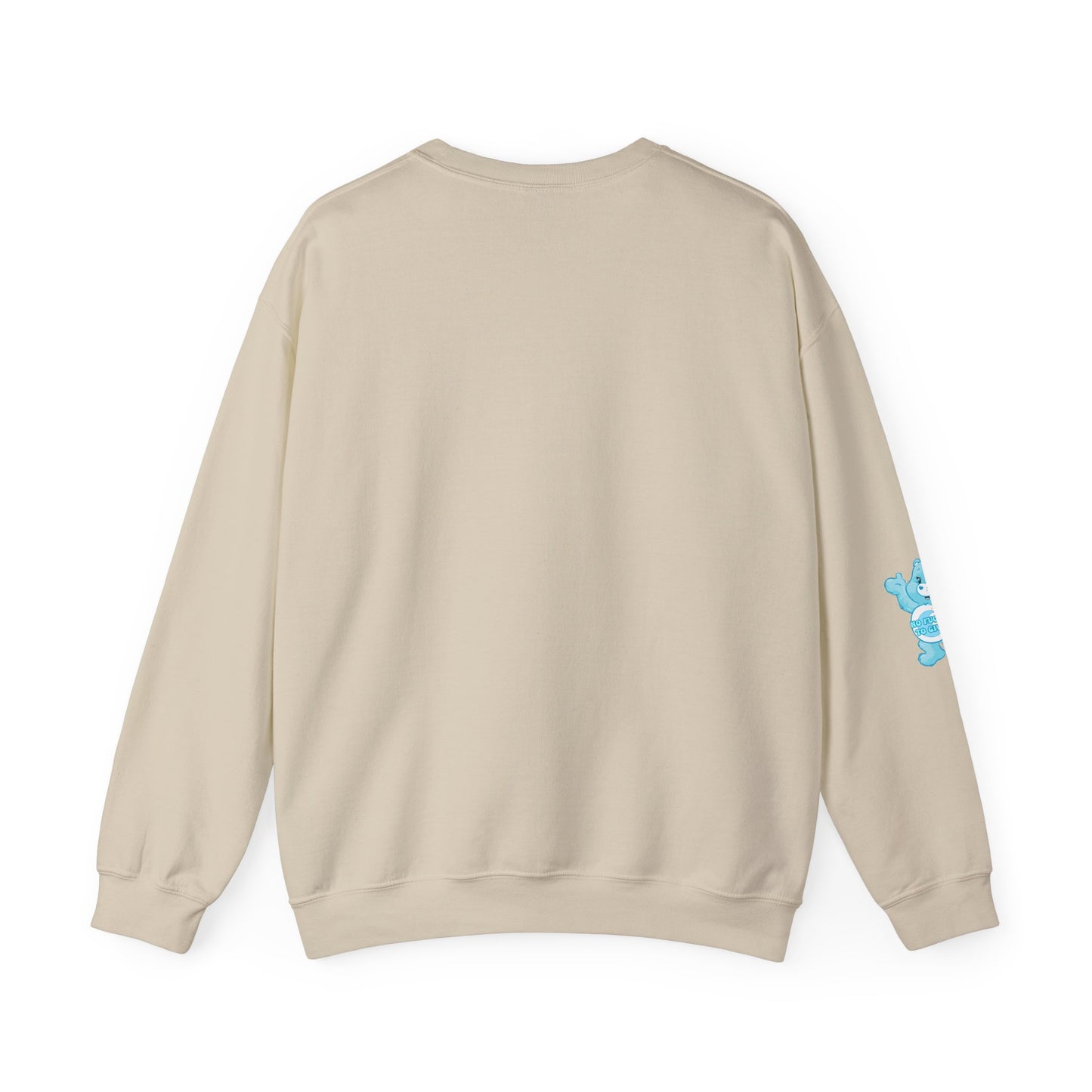 No Fucks to Give Swear Curse Care Bear Unisex Heavy Blend™ Crewneck Sweatshirt - MKcreativeprints