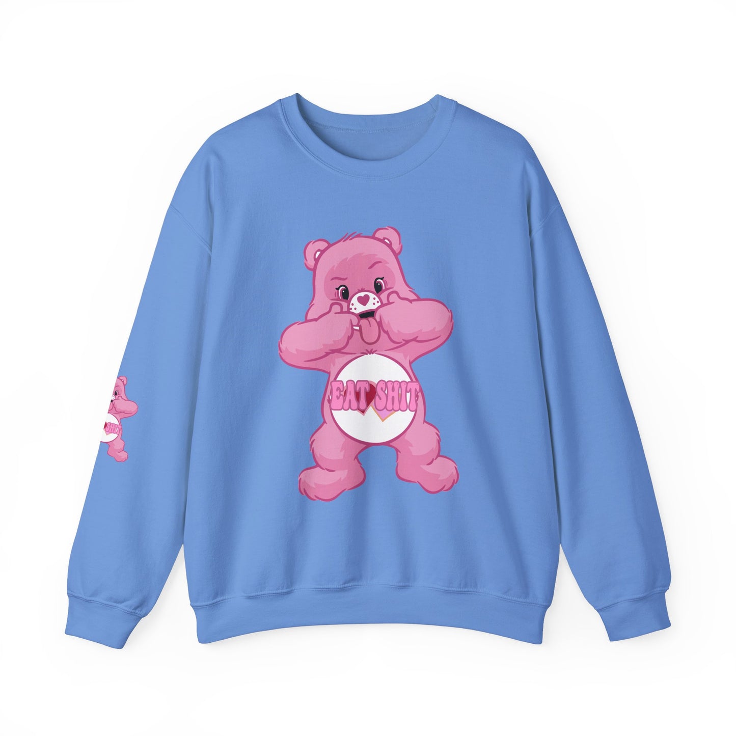 Eat Shit Curse Care Bear Unisex Heavy Blend™ Crewneck Sweatshirt - MKcreativeprints