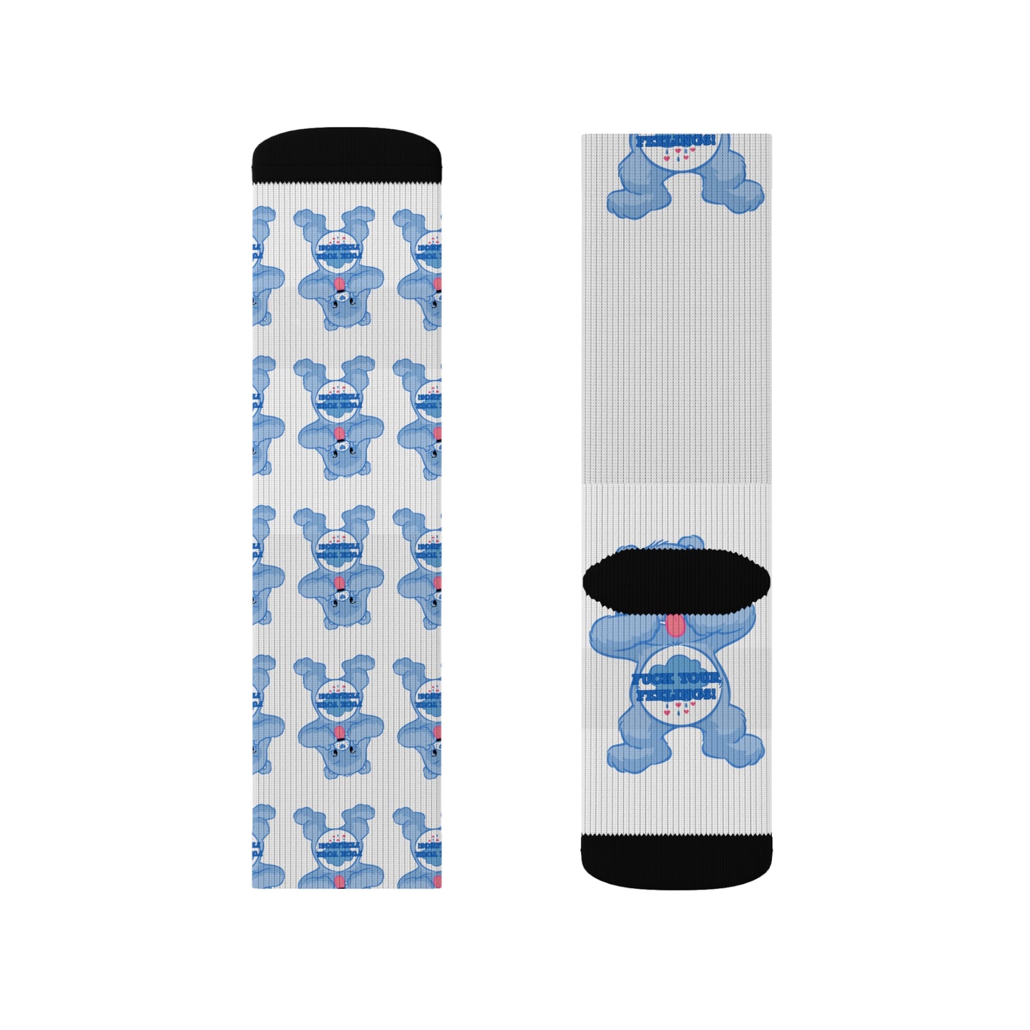 NO F@CKS to Give Sublimation Socks - MKcreativeprints