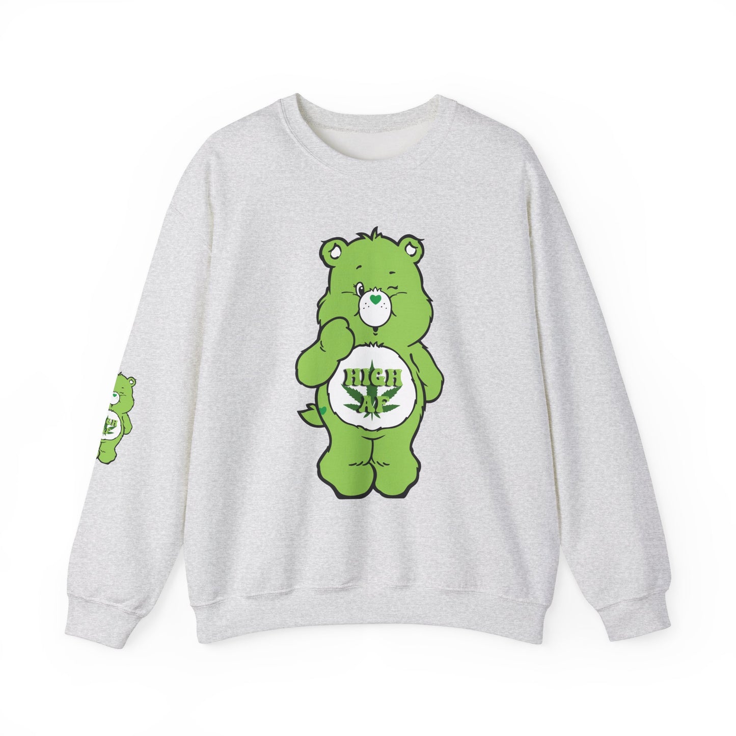 Care Bear High AF Unisex Heavy Blend™ Crewneck Sweatshirt - MKcreativeprints