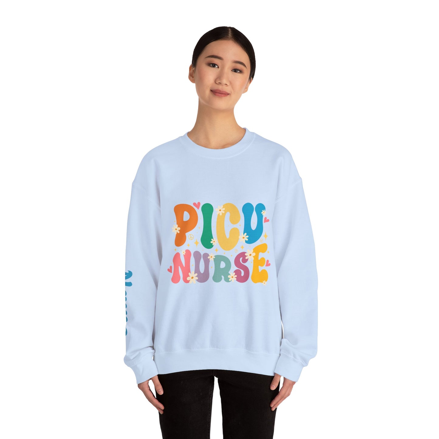 PICU Nurse Unisex Heavy Blend™ Crewneck Sweatshirt - MKcreativeprints