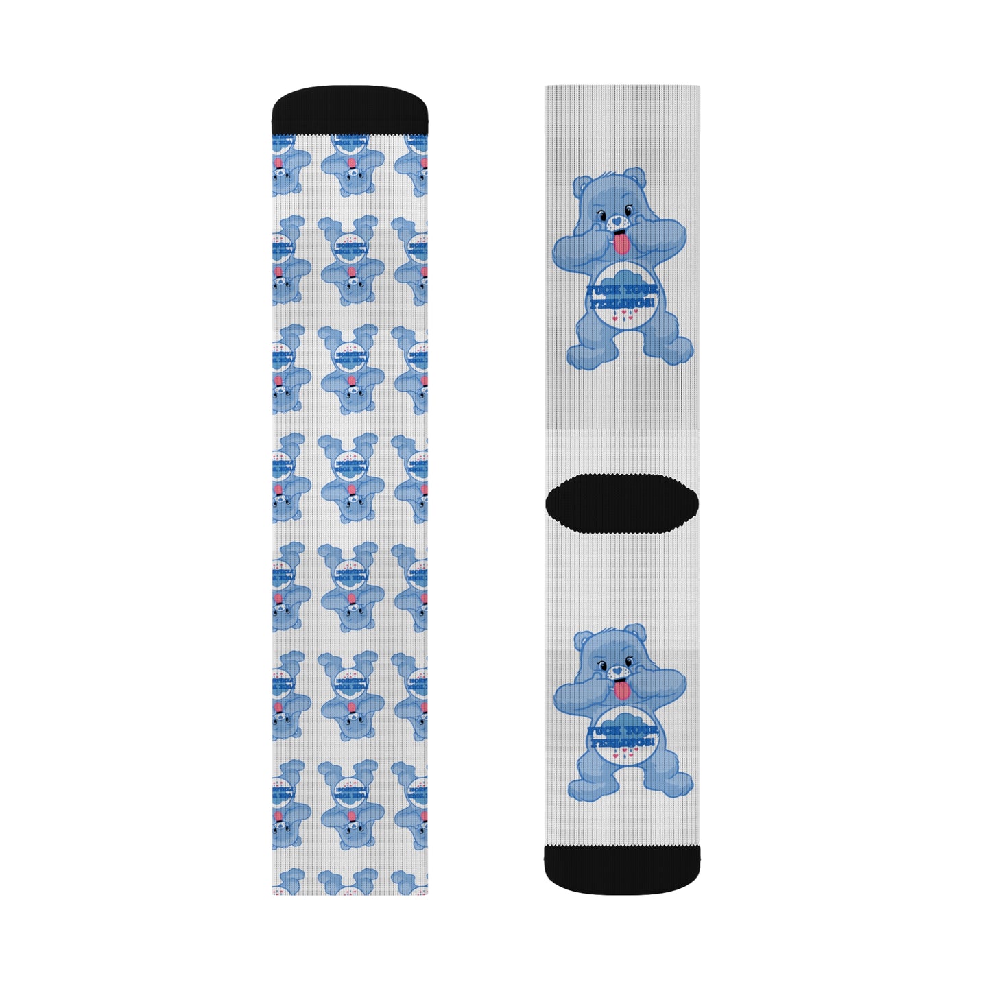NO F@CKS to Give Sublimation Socks - MKcreativeprints