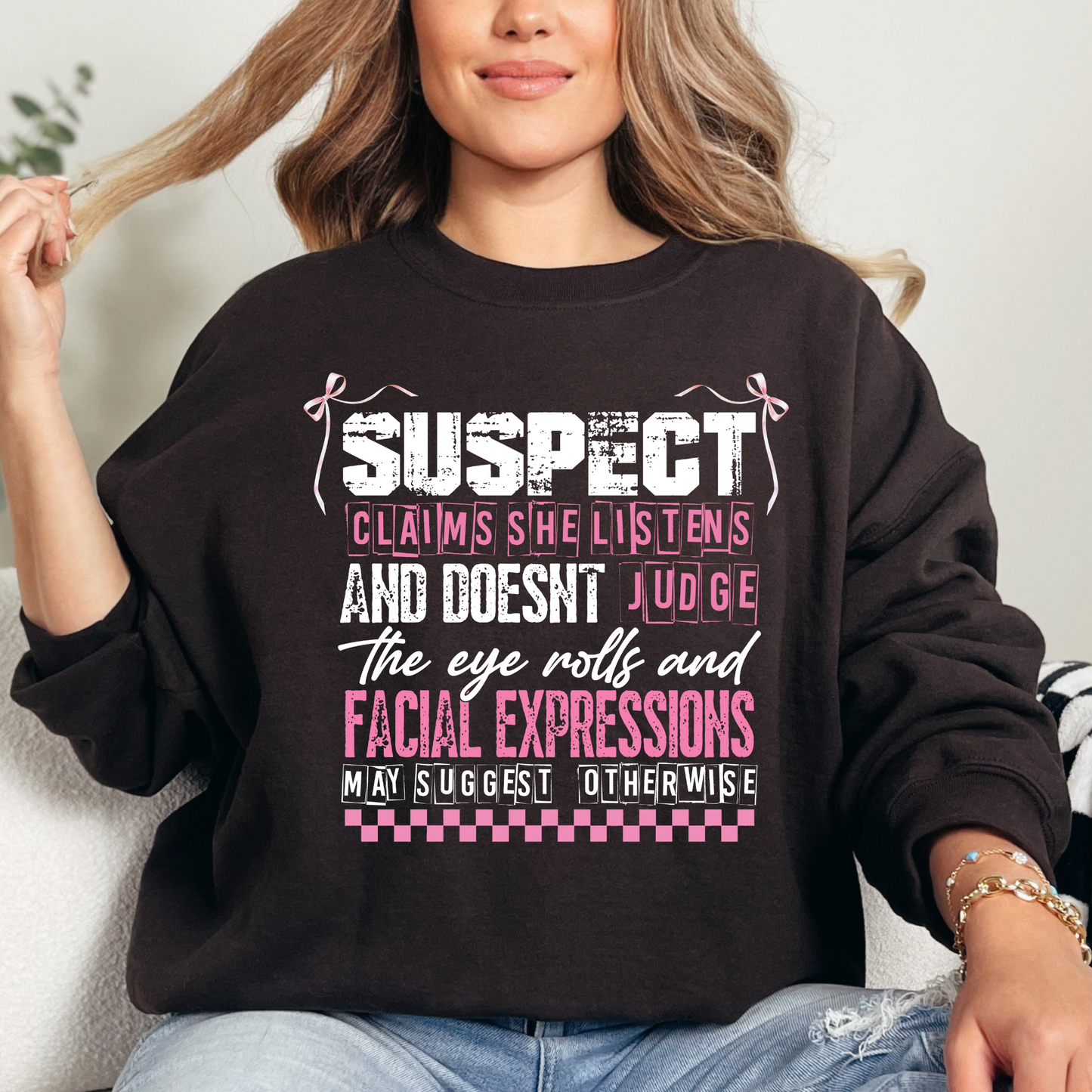 Suspect Claims Sweatshirt Custom orders always welcome! - MKcreativeprints